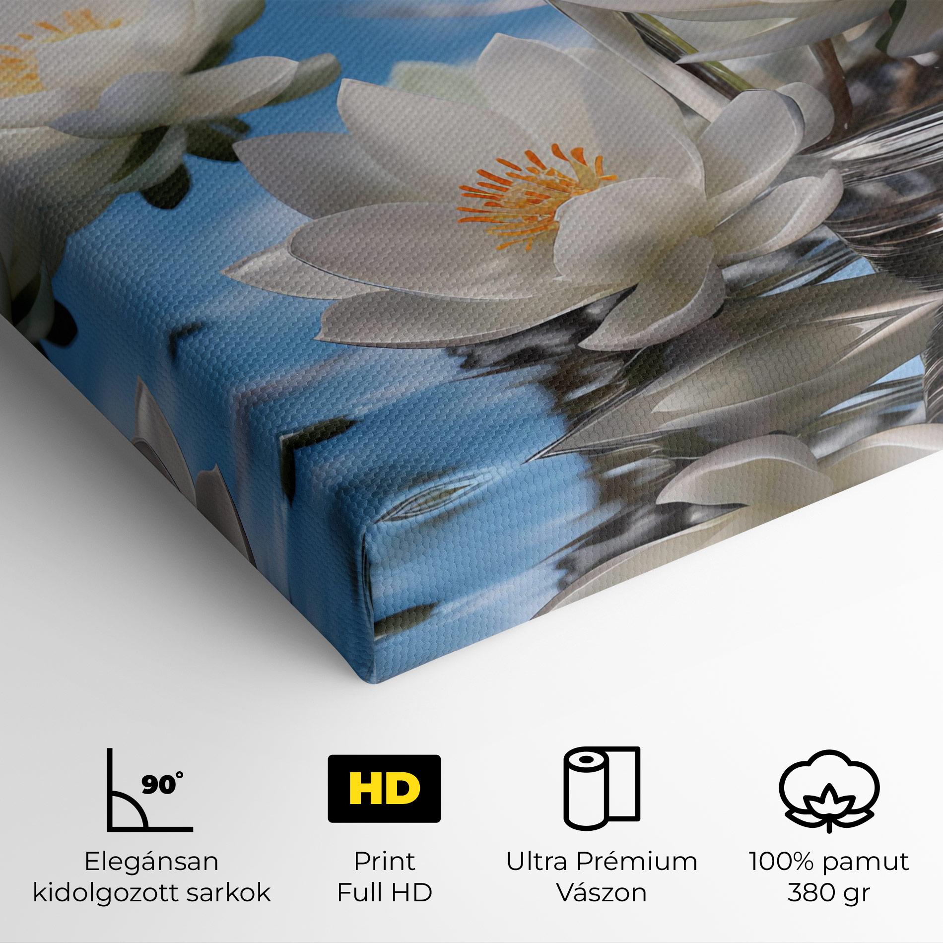 Vászonkép Flower Water Glass mockup 4