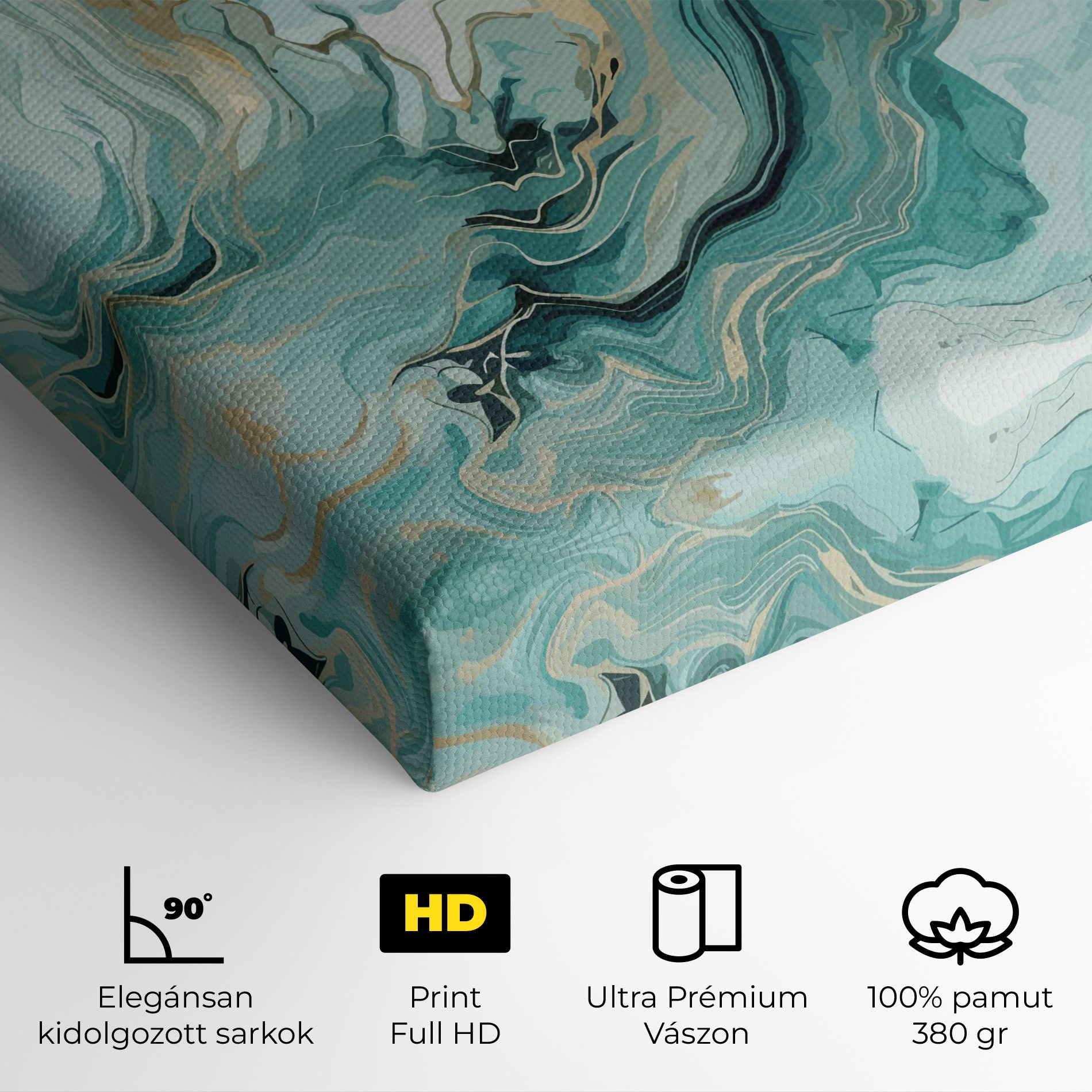 Green Gold Water mockup 4