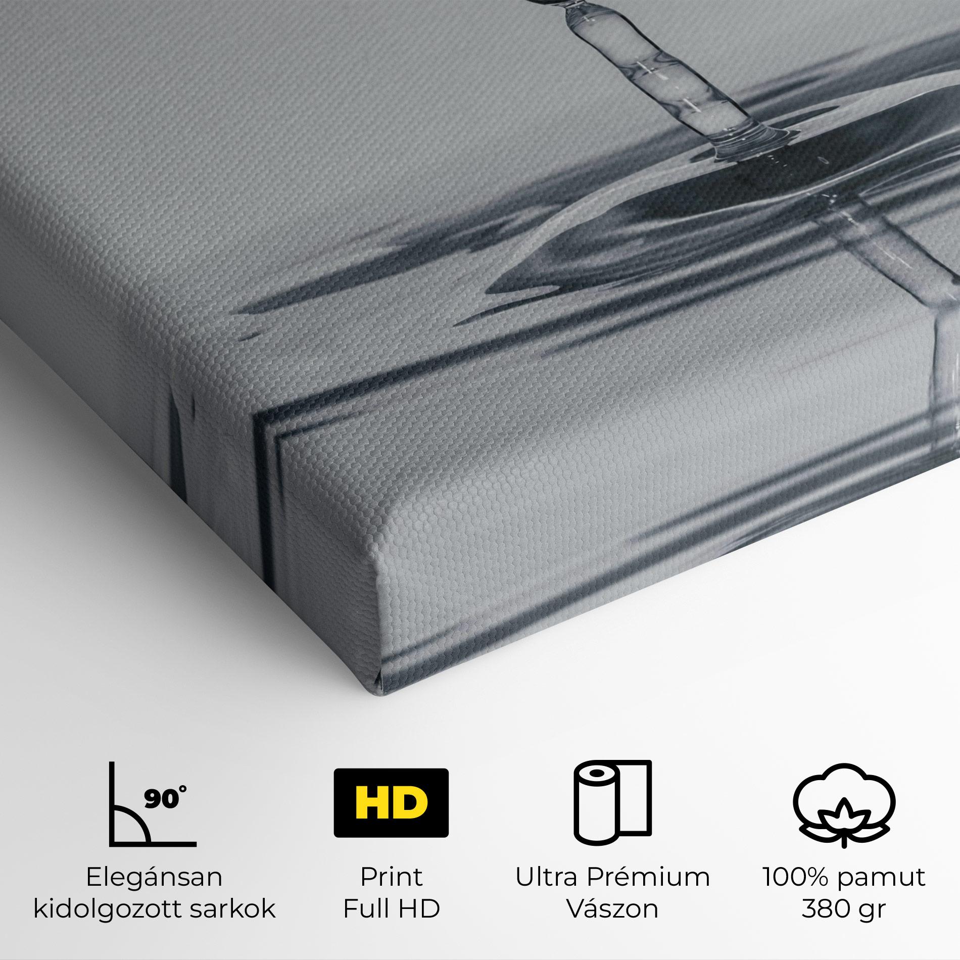 Vászonkép Grey Water Drop mockup 4