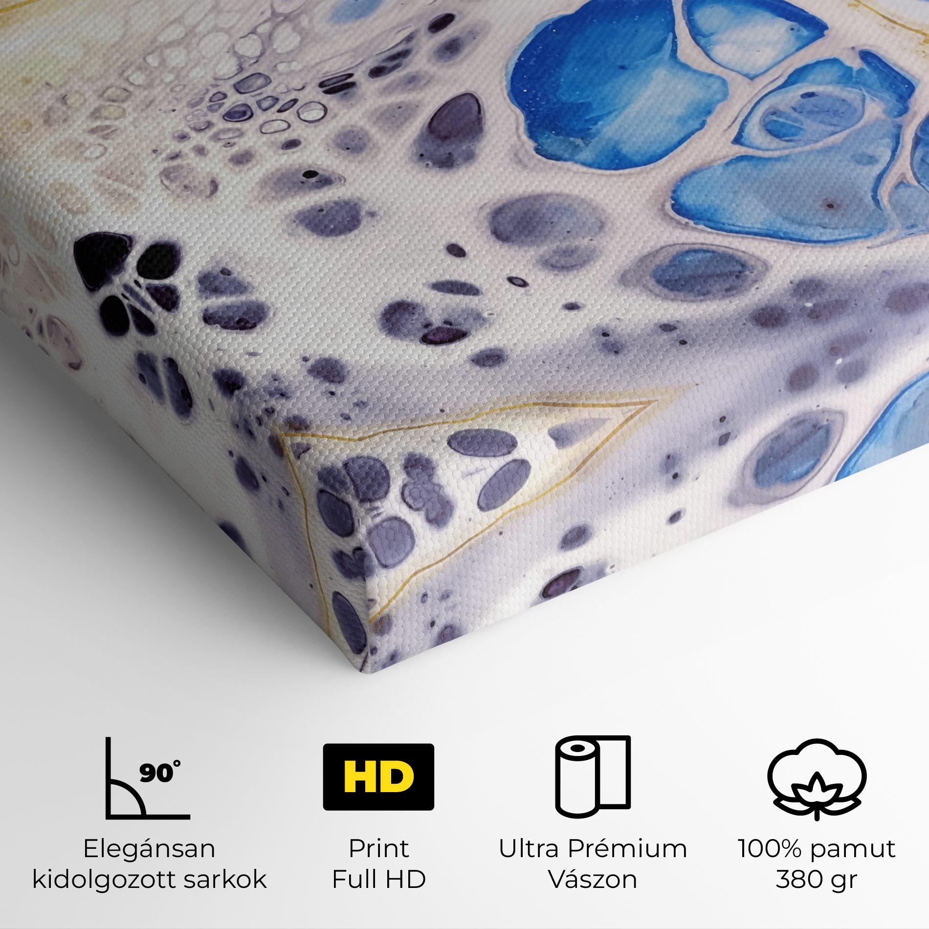 Vászonkép Water Gold Blue Marble mockup 4