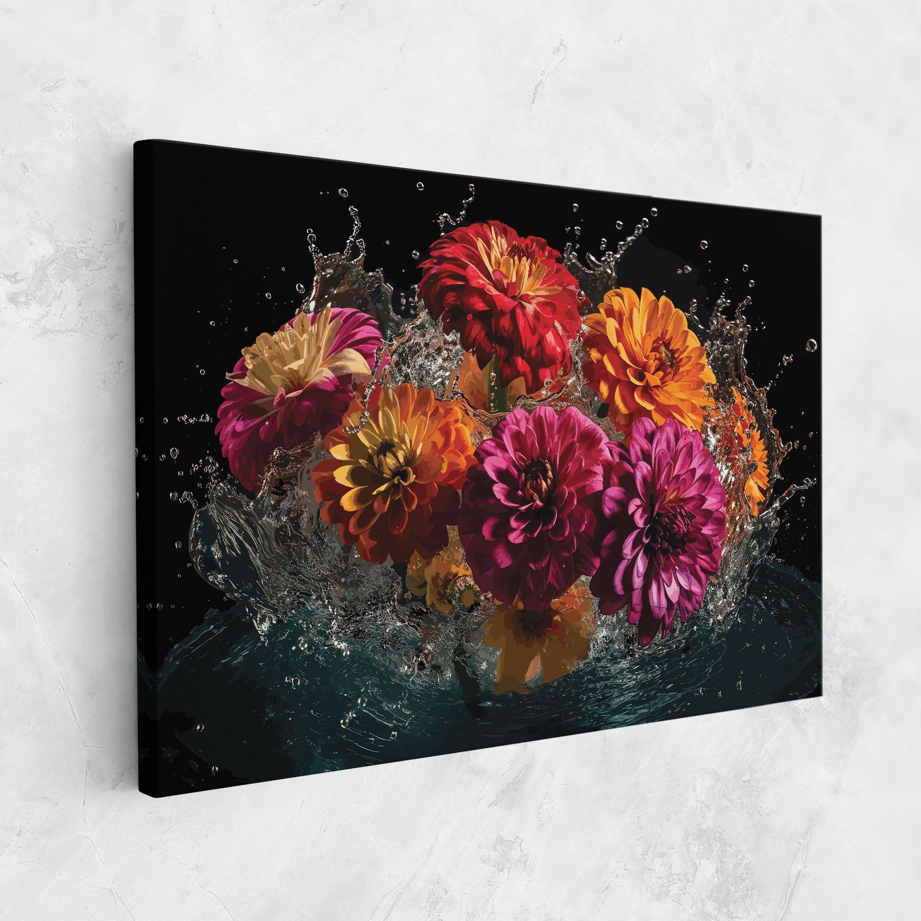 Flower Water Splash mockup 1