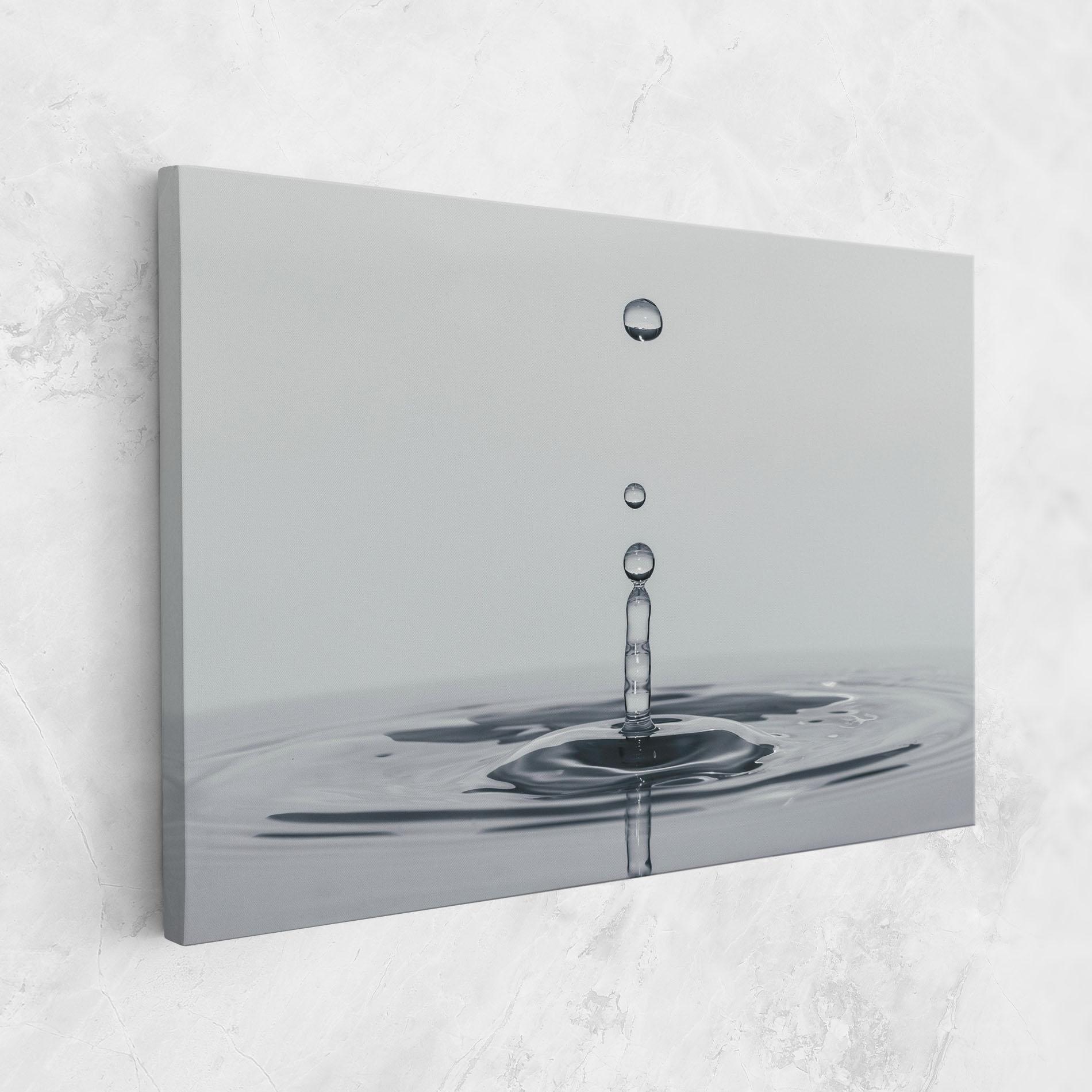 Vászonkép Grey Water Drop mockup 1