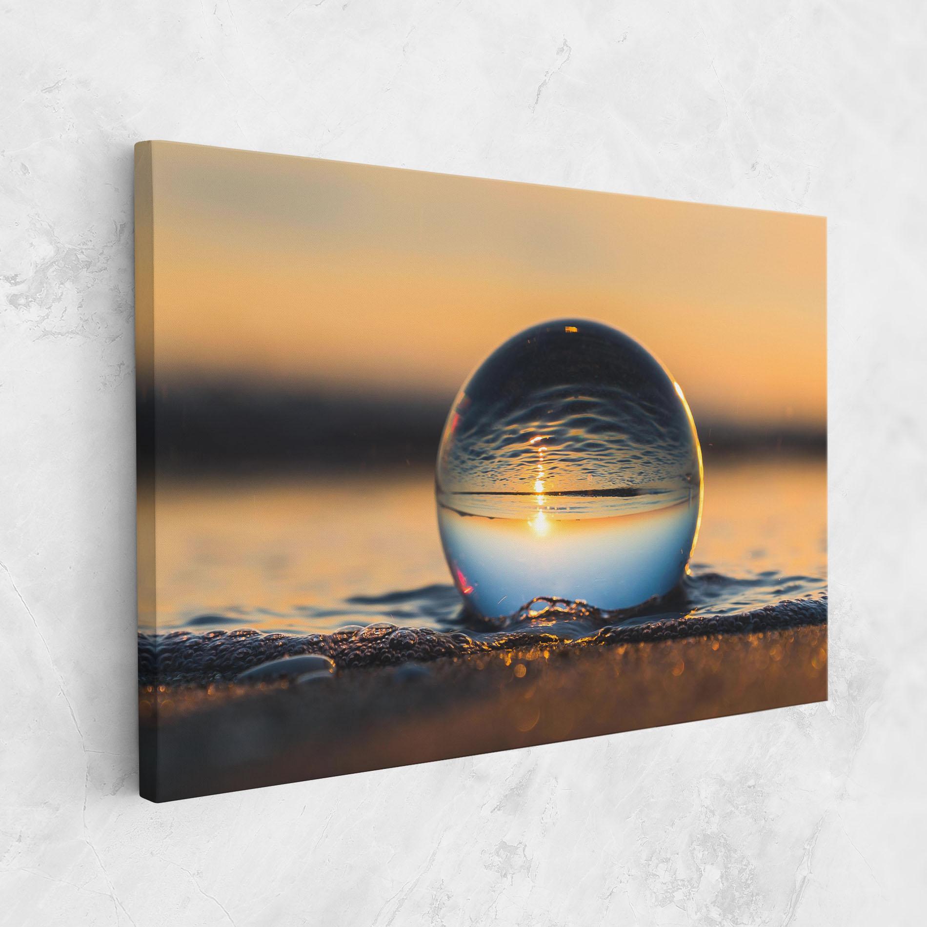 Vászonkép Water Bubble Reflecting mockup 1