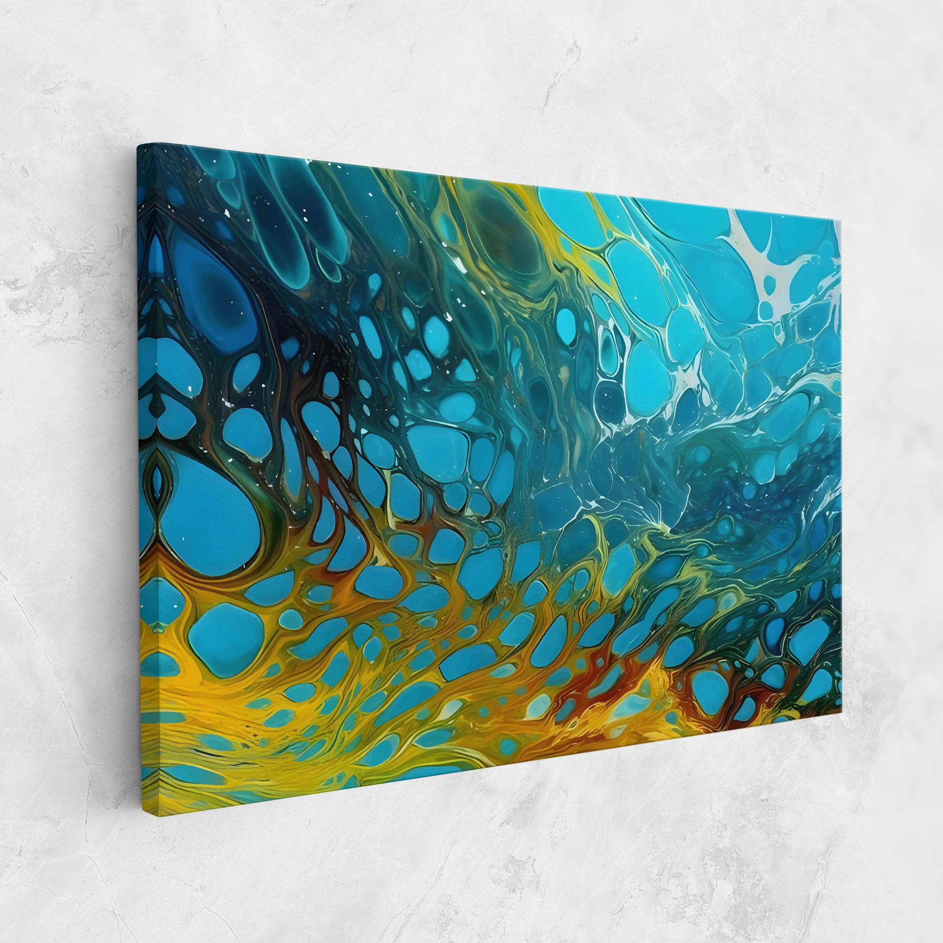 Vászonkép Yellow Green Ocean mockup 1