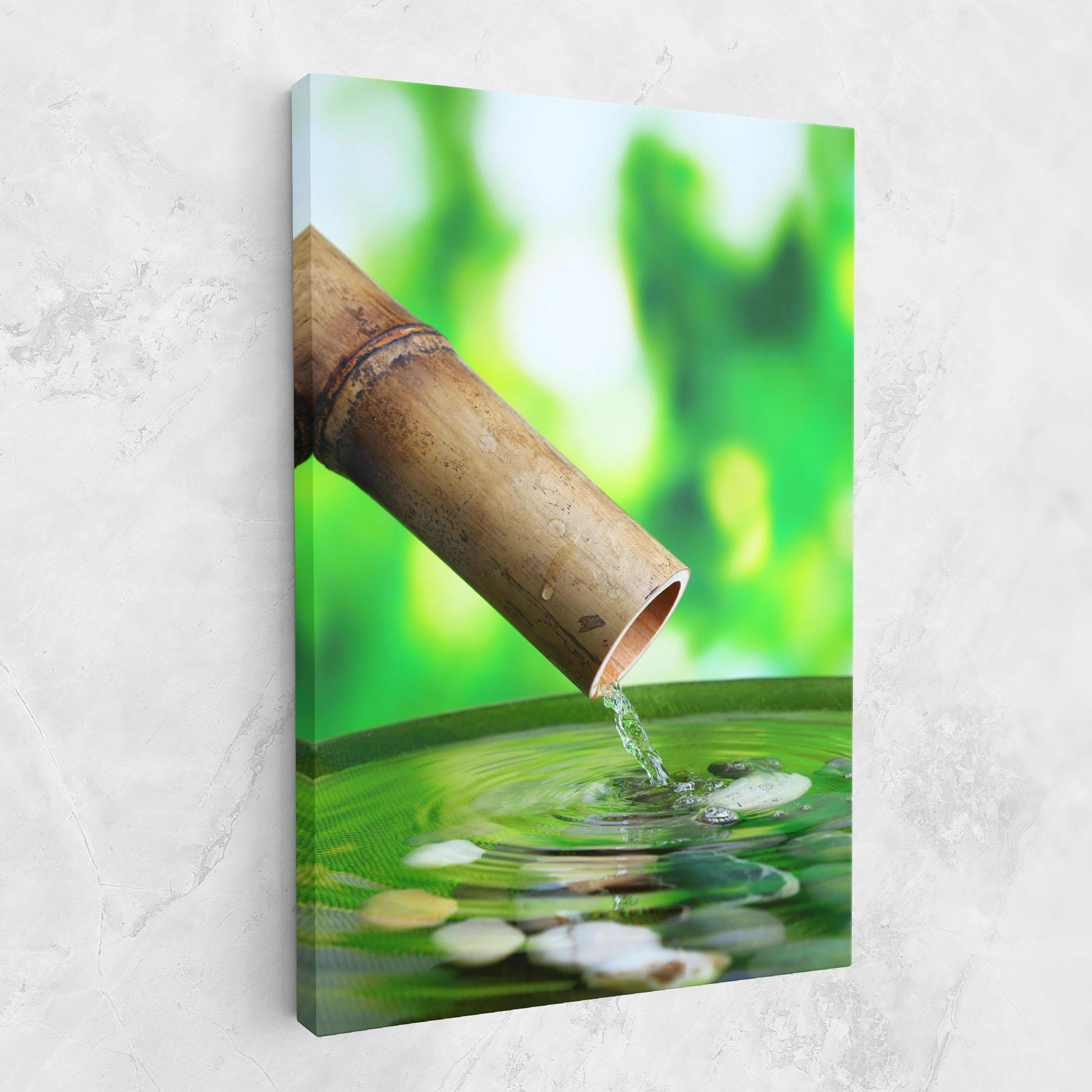 Vászonkép Bamboo Fountain mockup 1