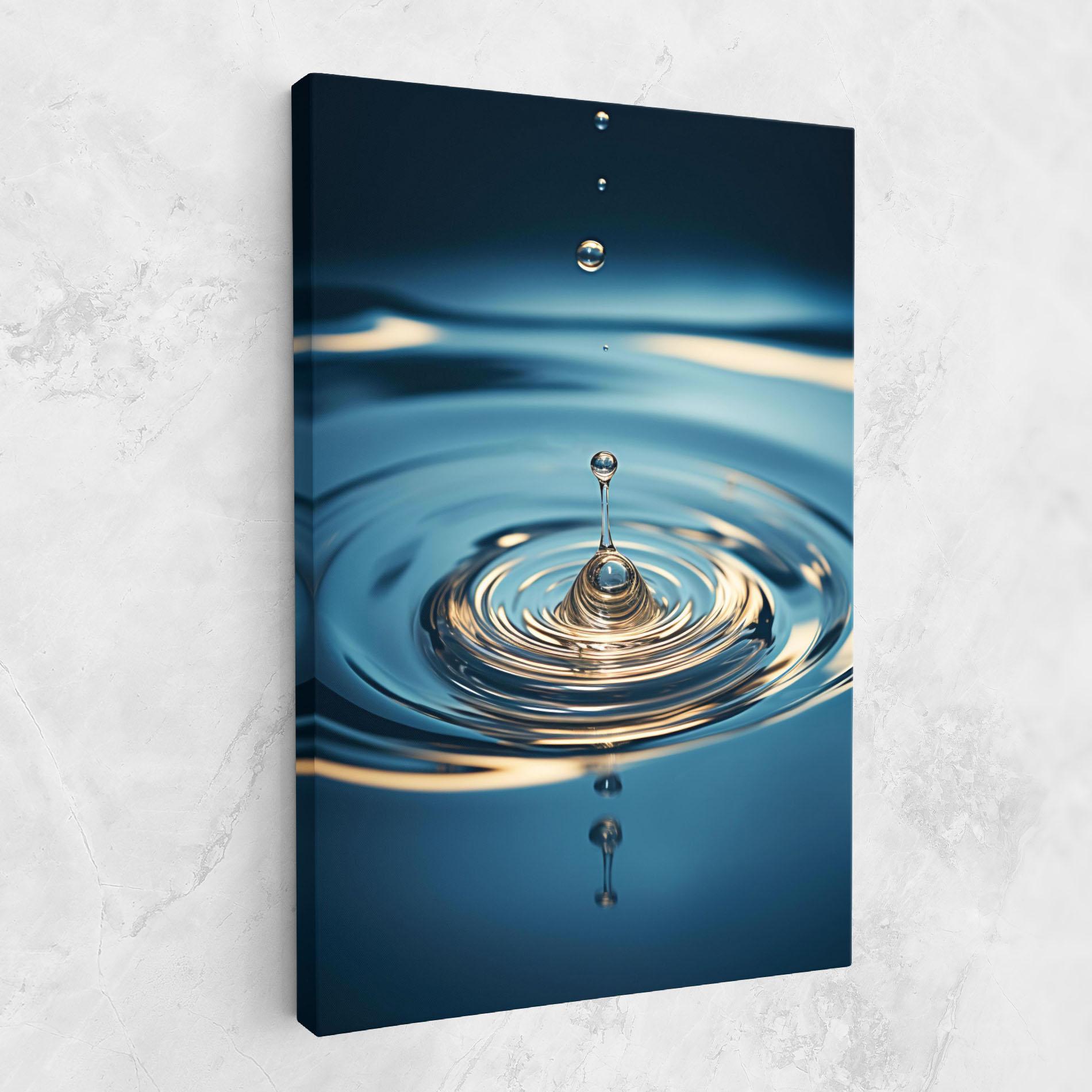 Vászonkép Cream Water Drop mockup 1
