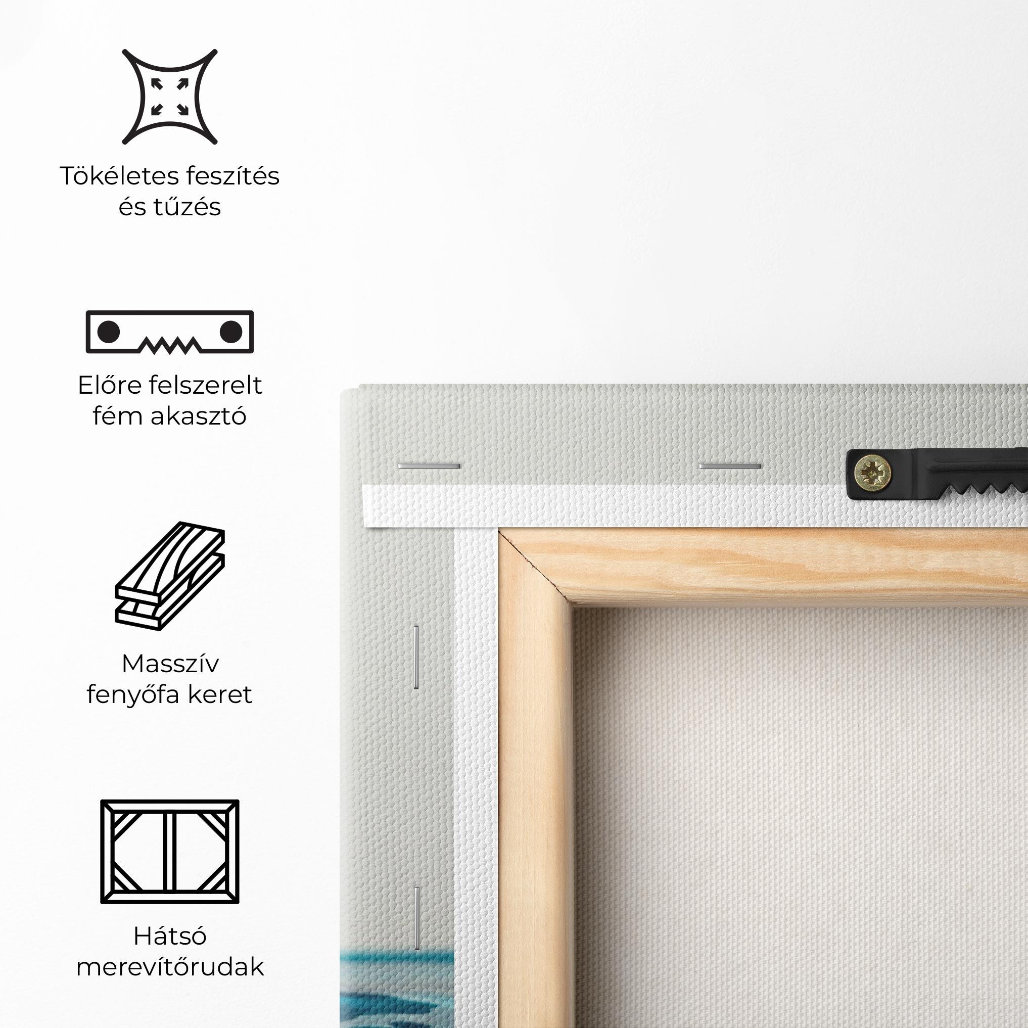 Vászonkép Blue Water Drop mockup 5