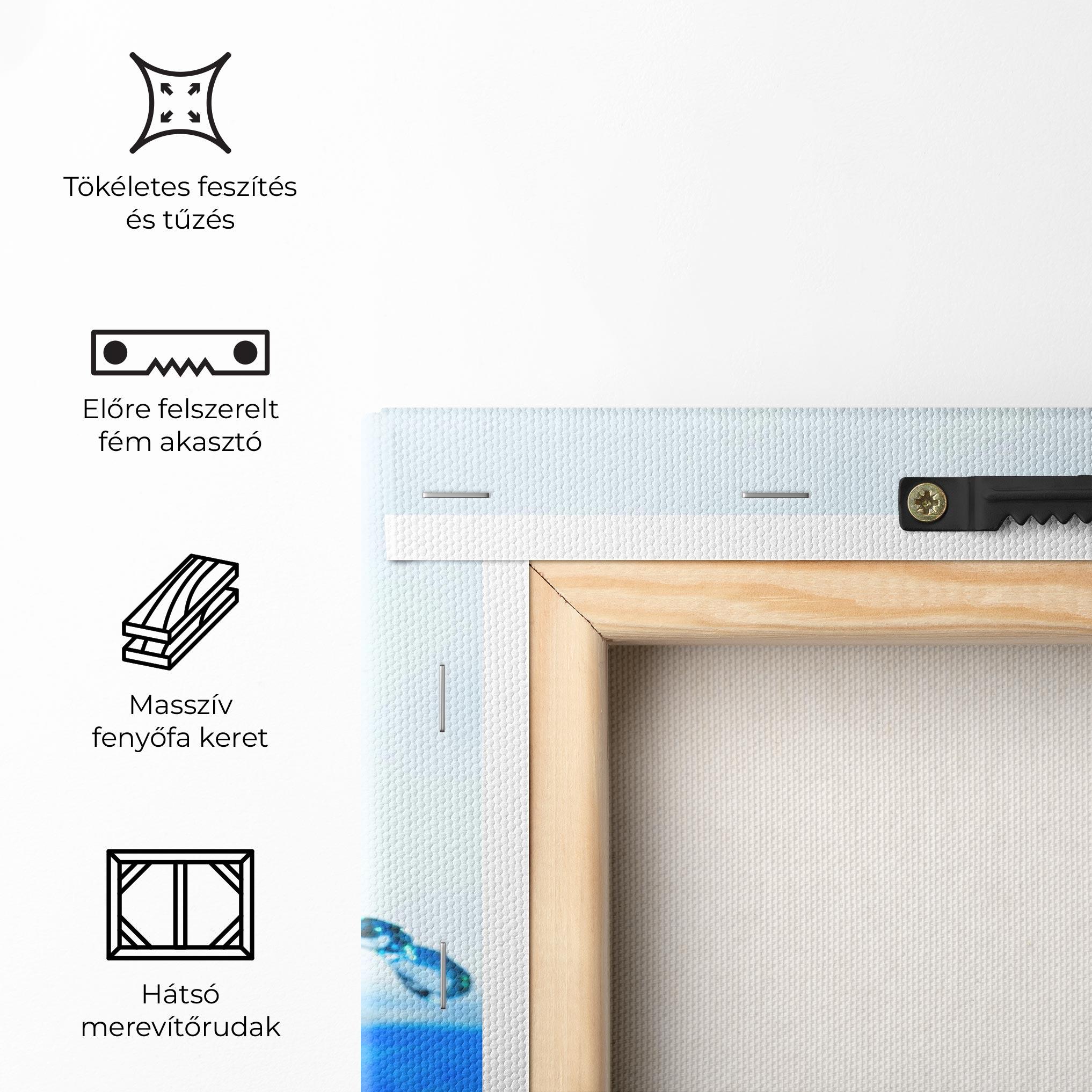 Vászonkép Blue Water Splash mockup 5