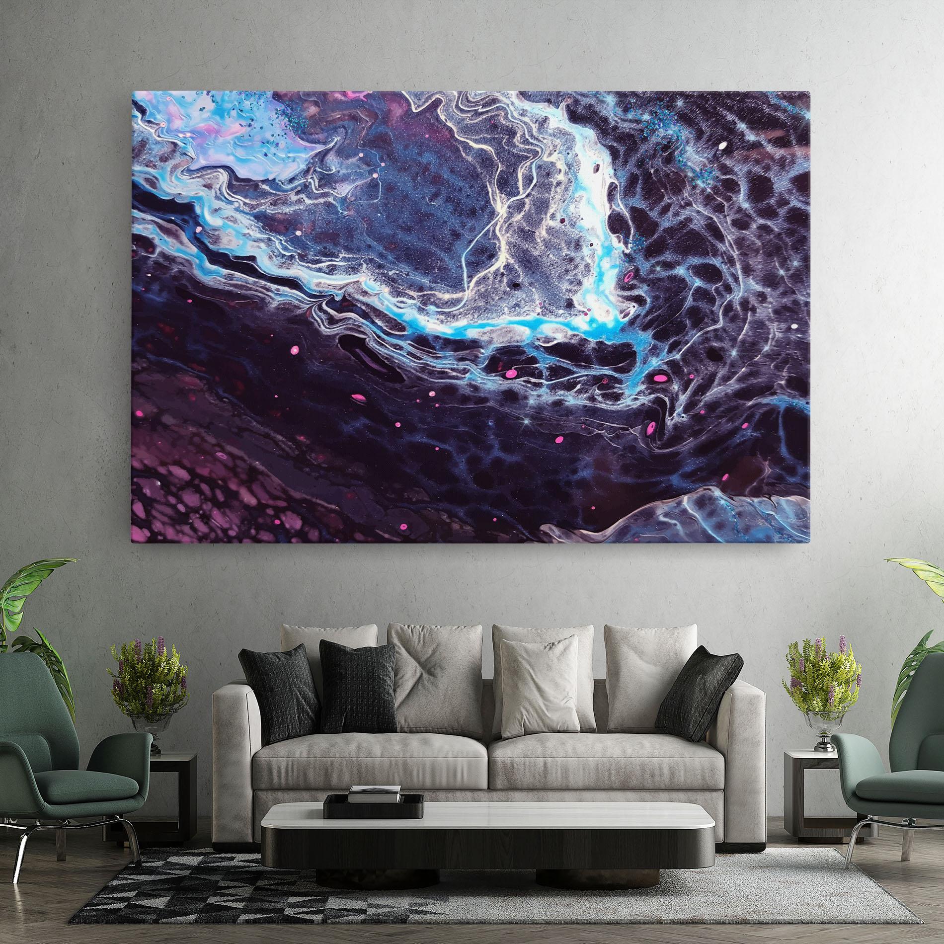 Vászonkép Purple Blue Water mockup 7