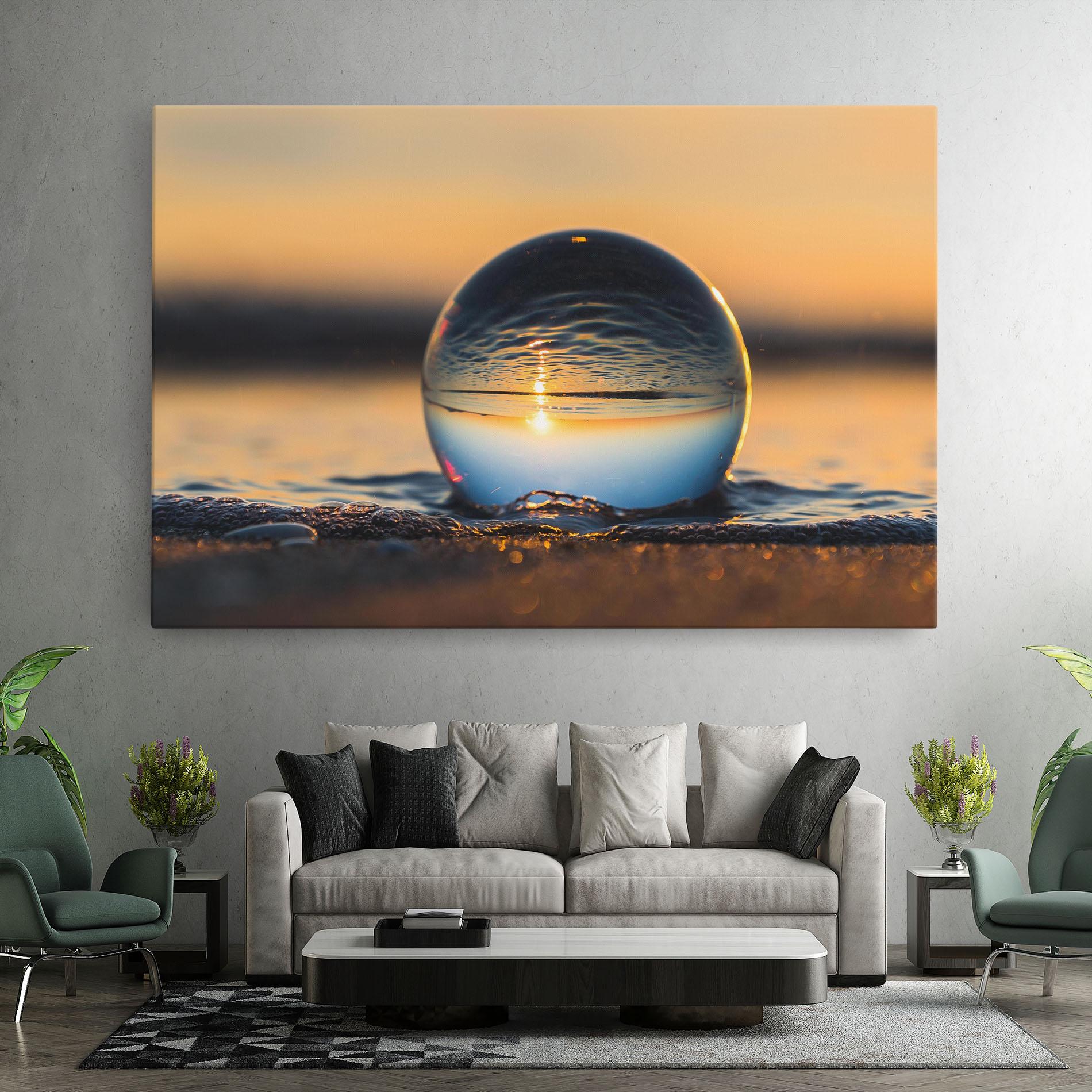 Vászonkép Water Bubble Reflecting mockup 7