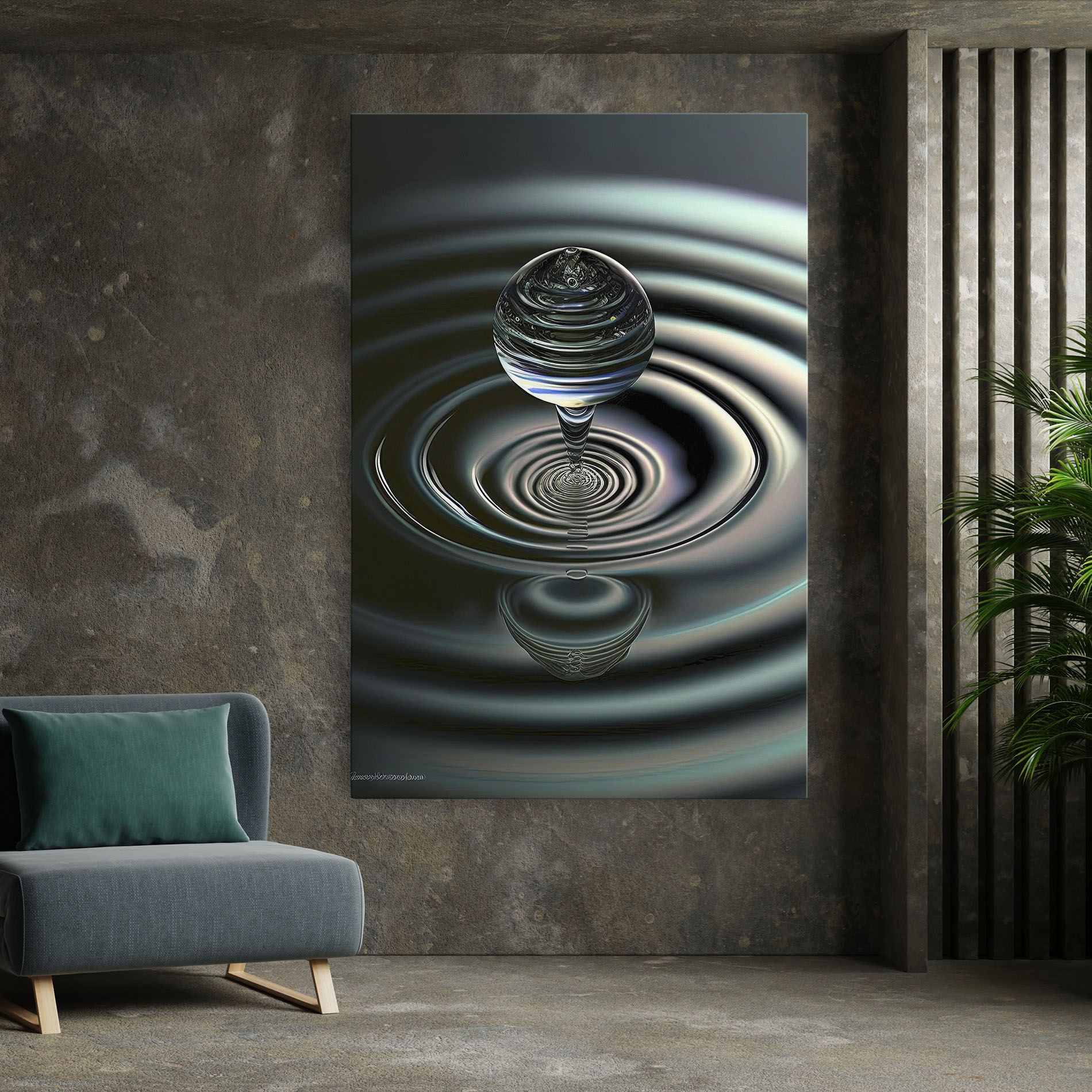 Beautiful Water Drop mockup 7