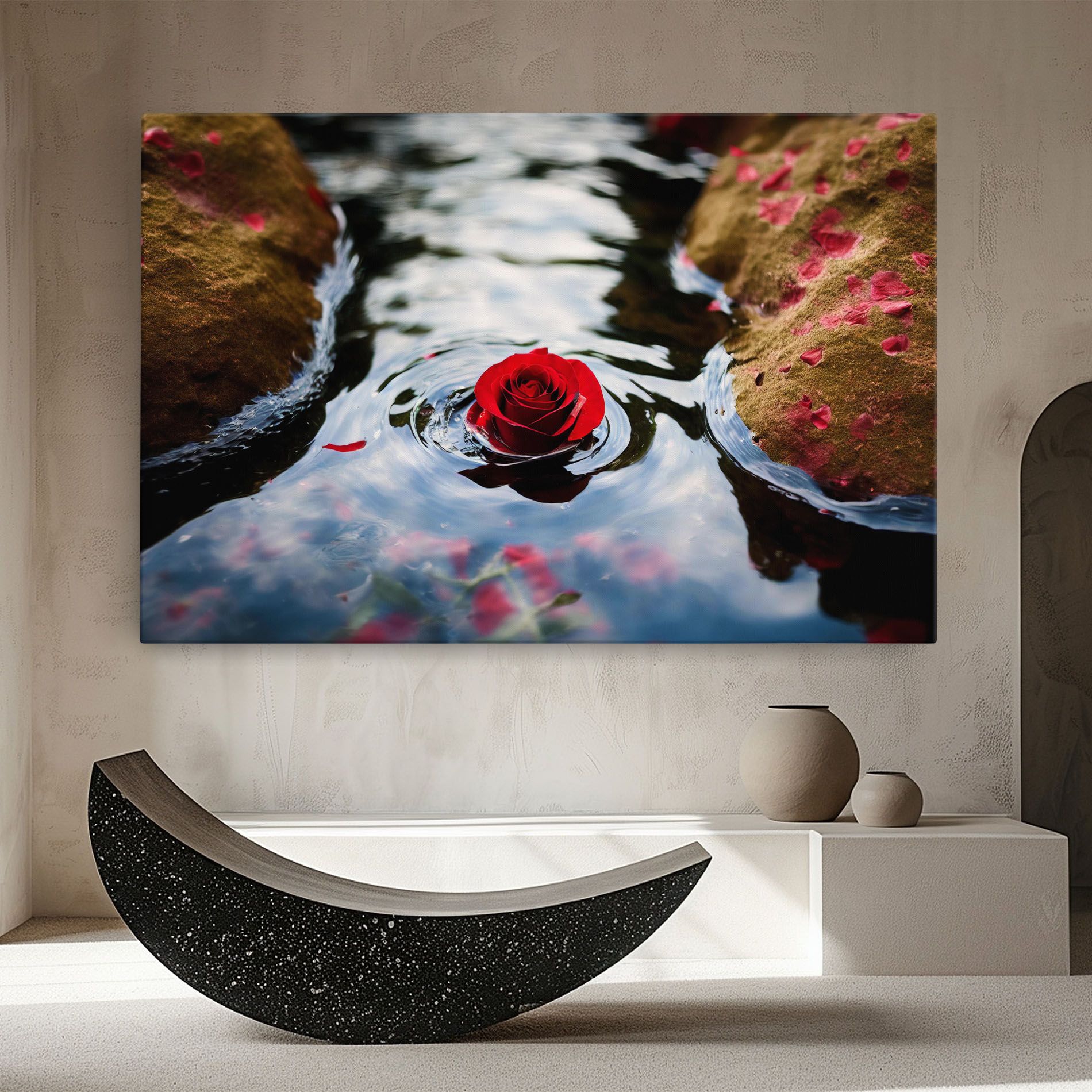 Floating Water Rose mockup 8