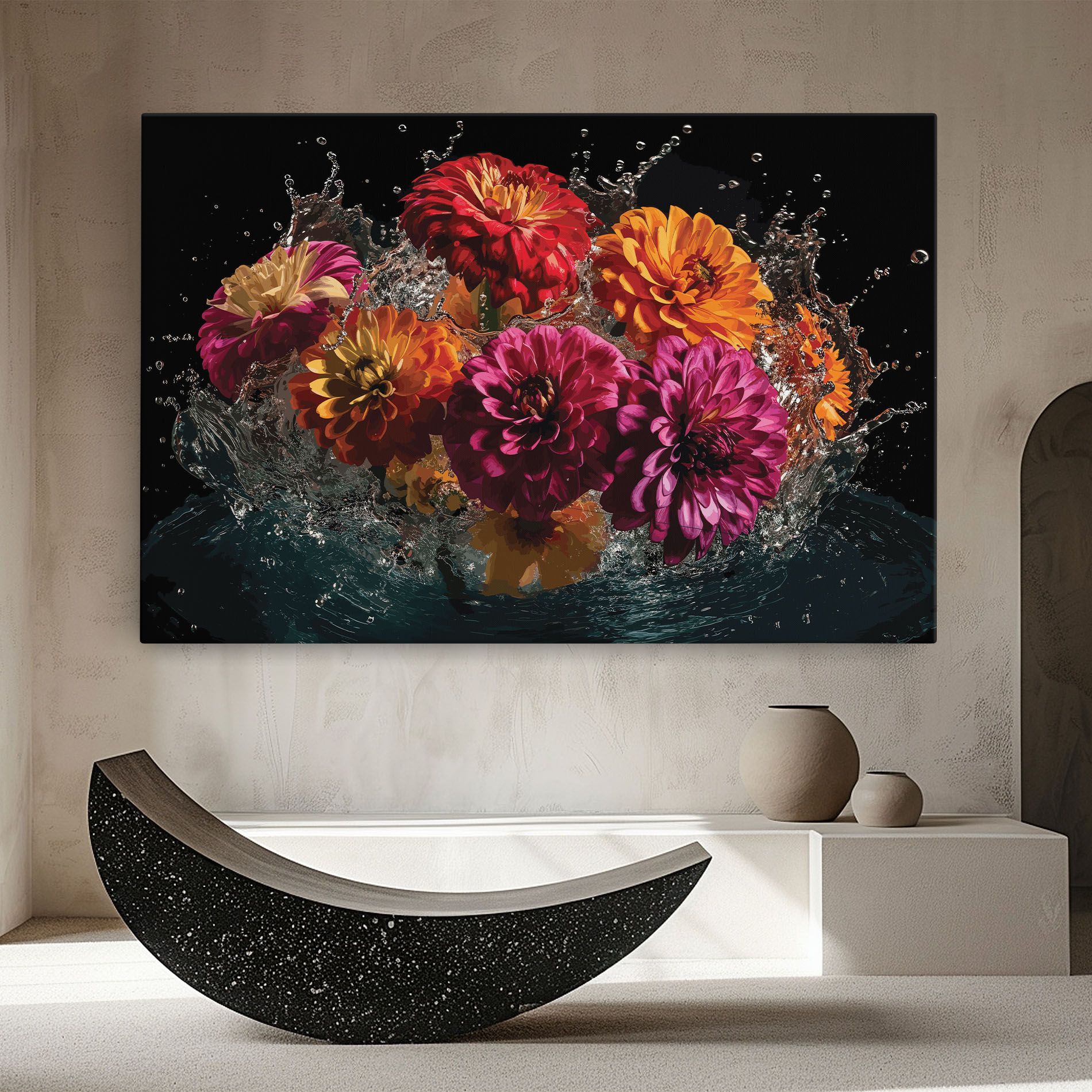 Flower Water Splash mockup 8
