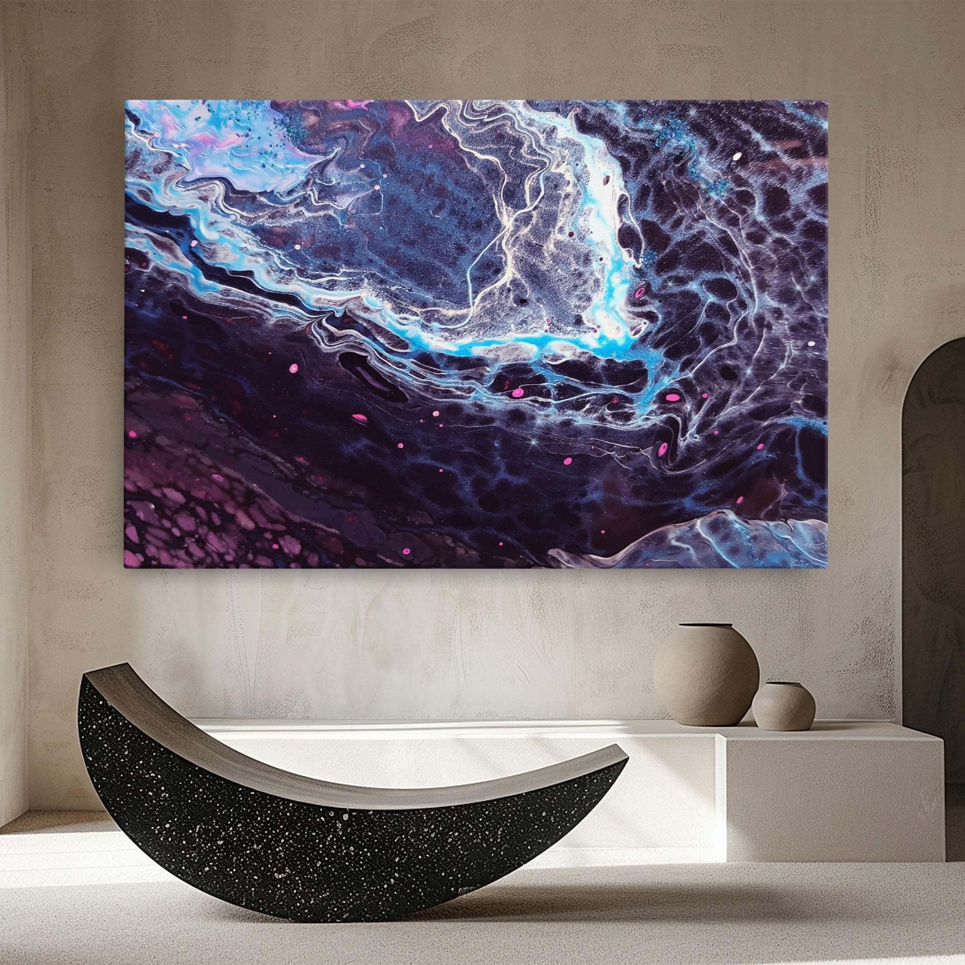 Vászonkép Purple Blue Water mockup 8
