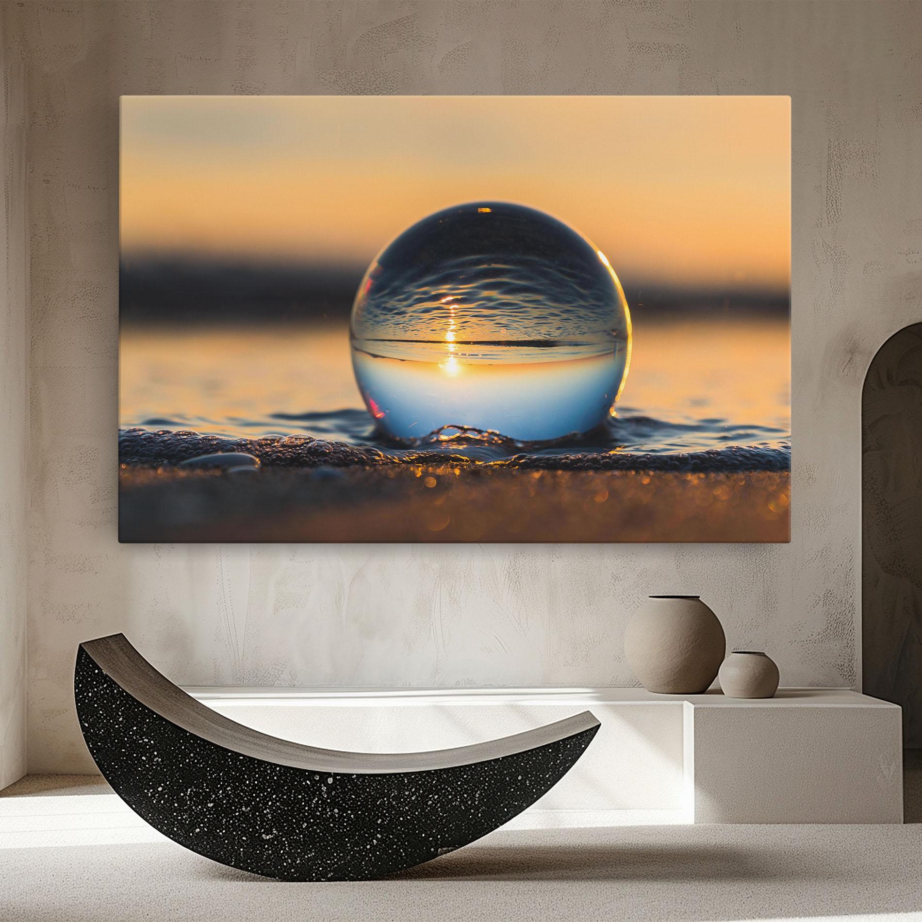 Vászonkép Water Bubble Reflecting mockup 8