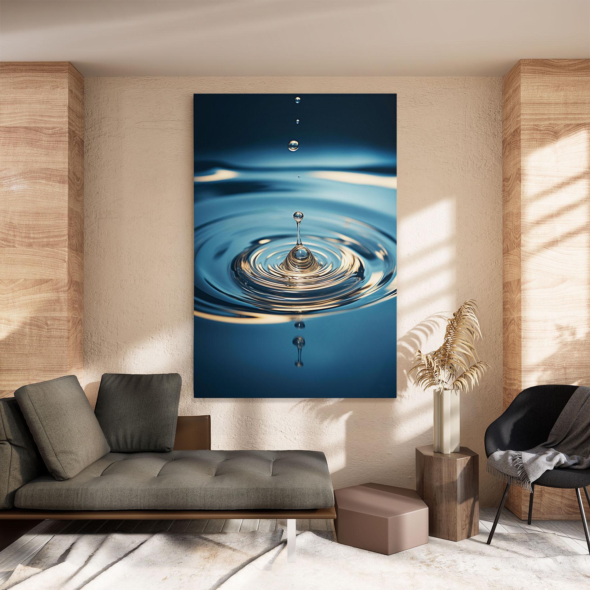 Vászonkép Cream Water Drop mockup 8