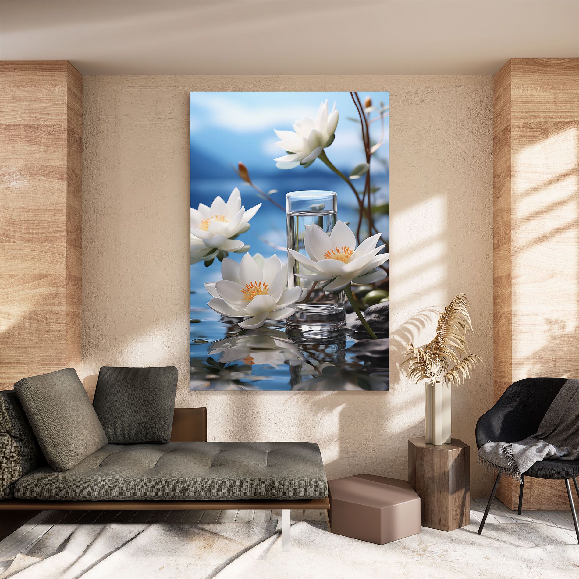 Flower Water Glass mockup 8