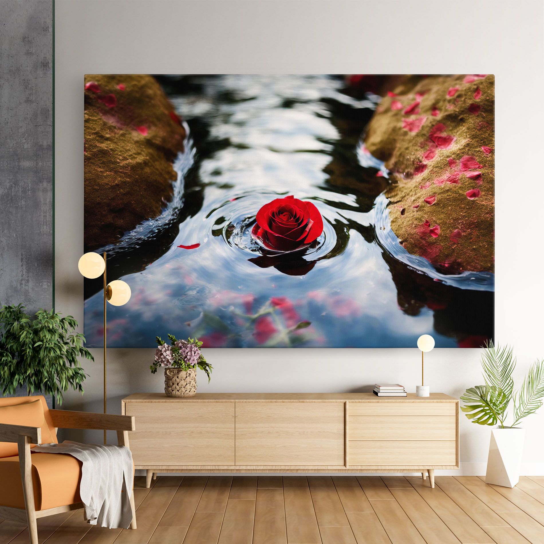 Floating Water Rose mockup 9