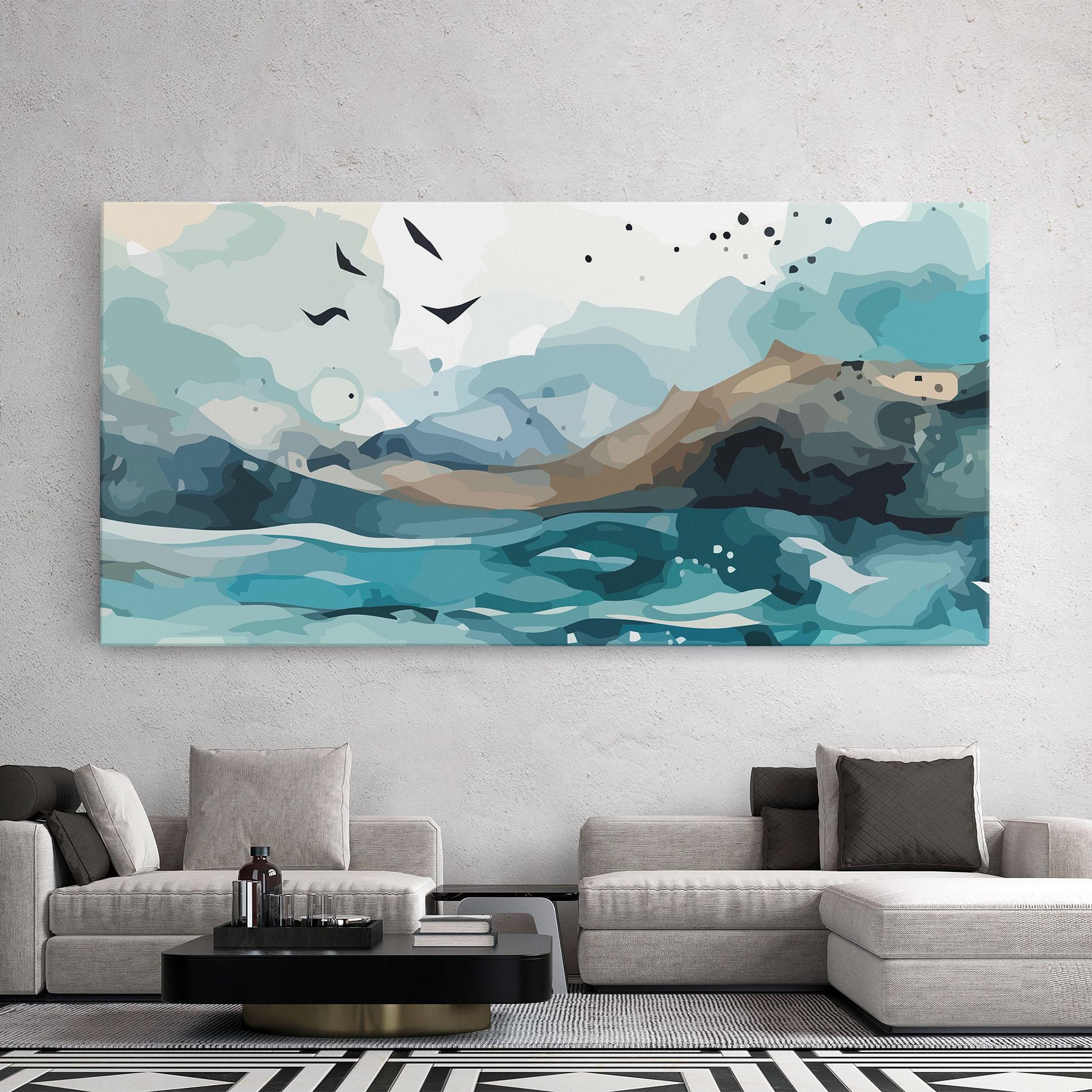 Vászonkép Water Birds mockup 2