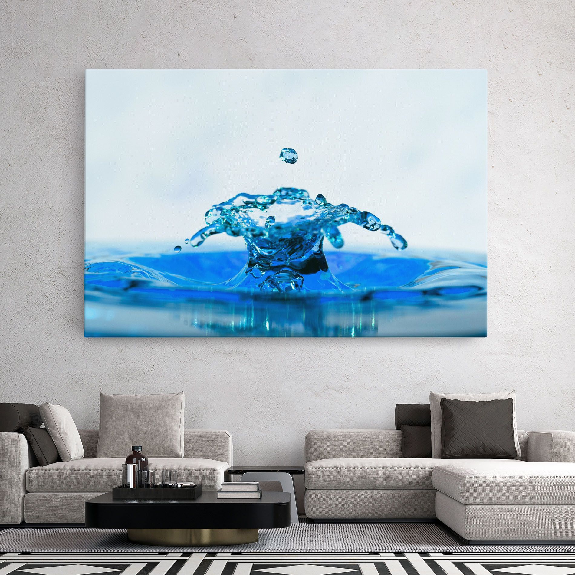 Blue Water Splash mockup 2