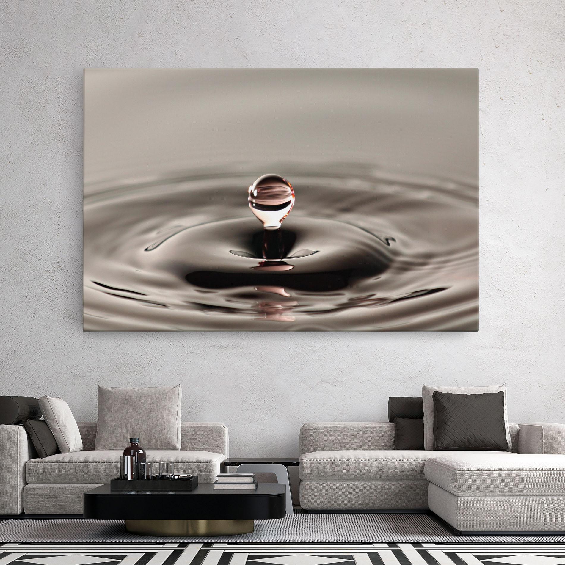 Vászonkép Close Red Water Drop mockup 2