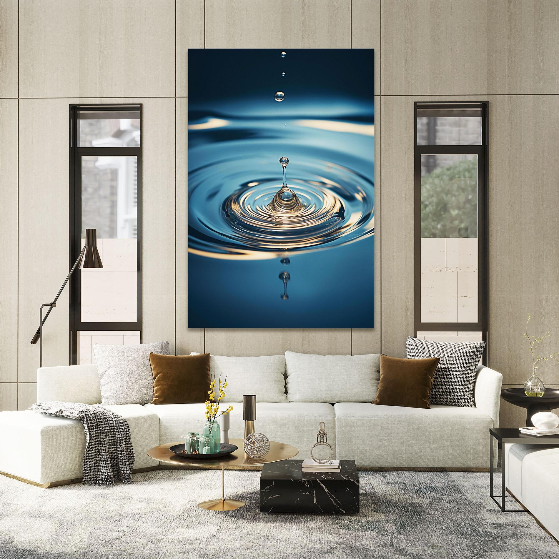 Vászonkép Cream Water Drop mockup 2