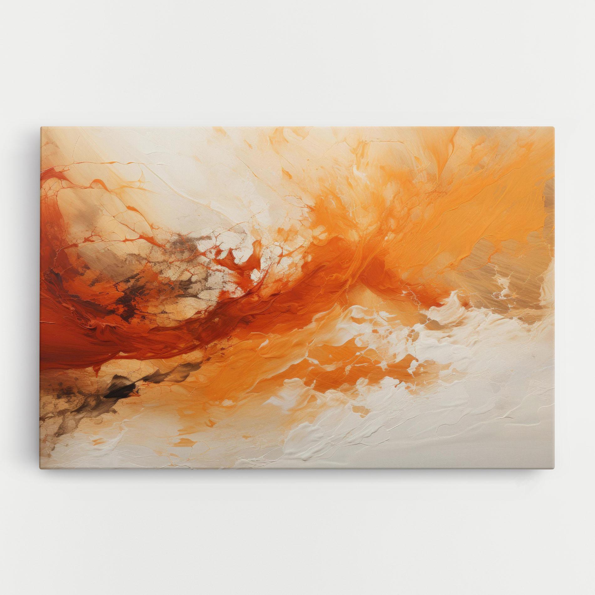 Vászonkép Abstract Fire Painting mockup 0