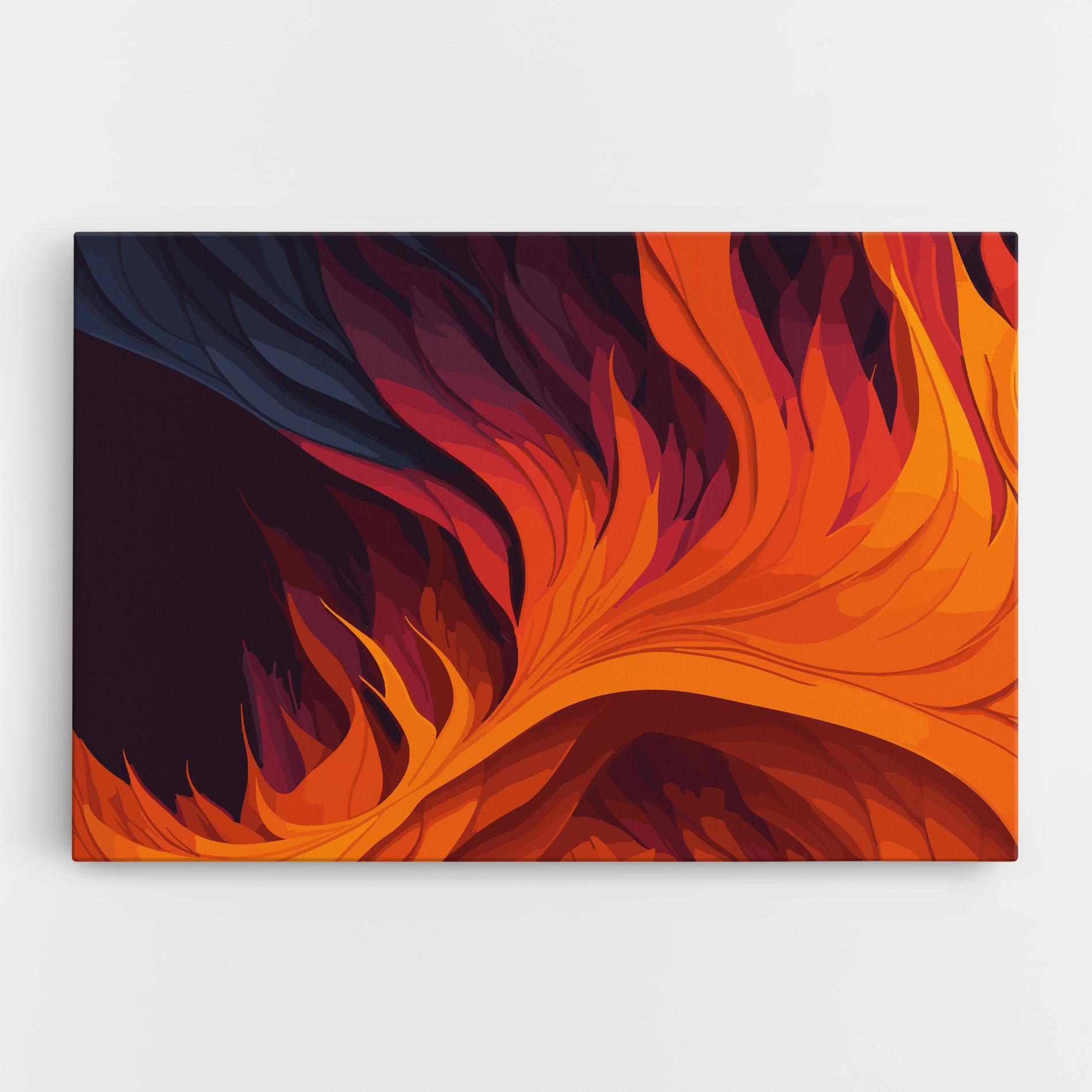 Vászonkép Artistic Fire mockup 0