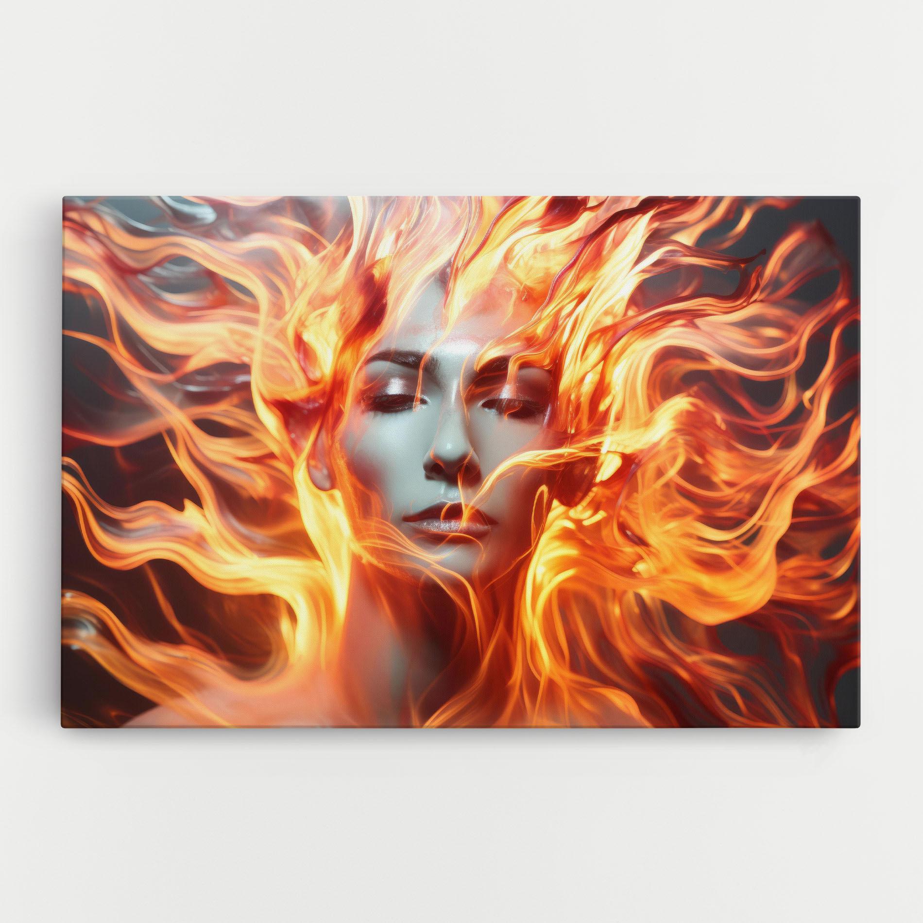 Vászonkép Fire Hair mockup 0