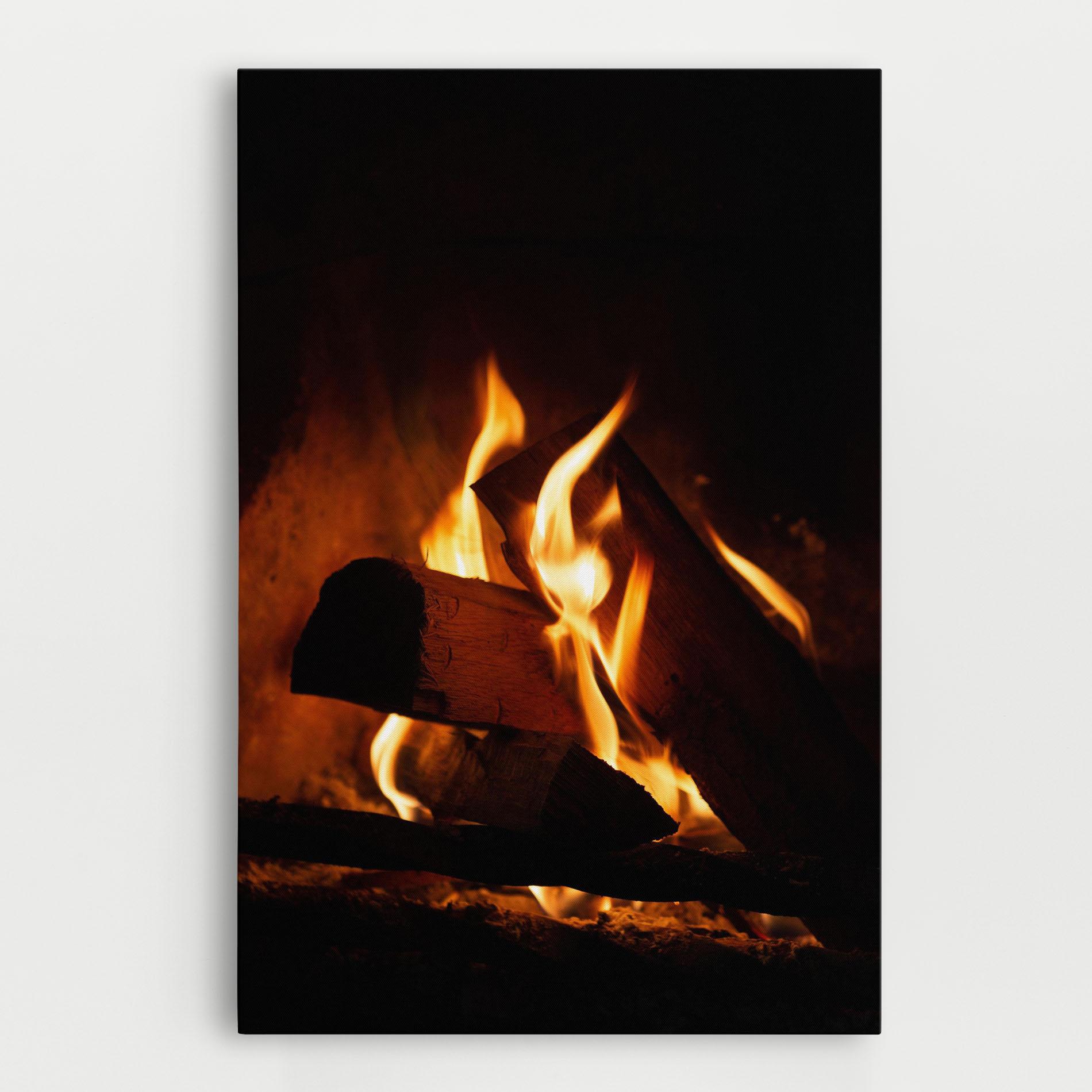 Vászonkép Fire Wood View mockup 0