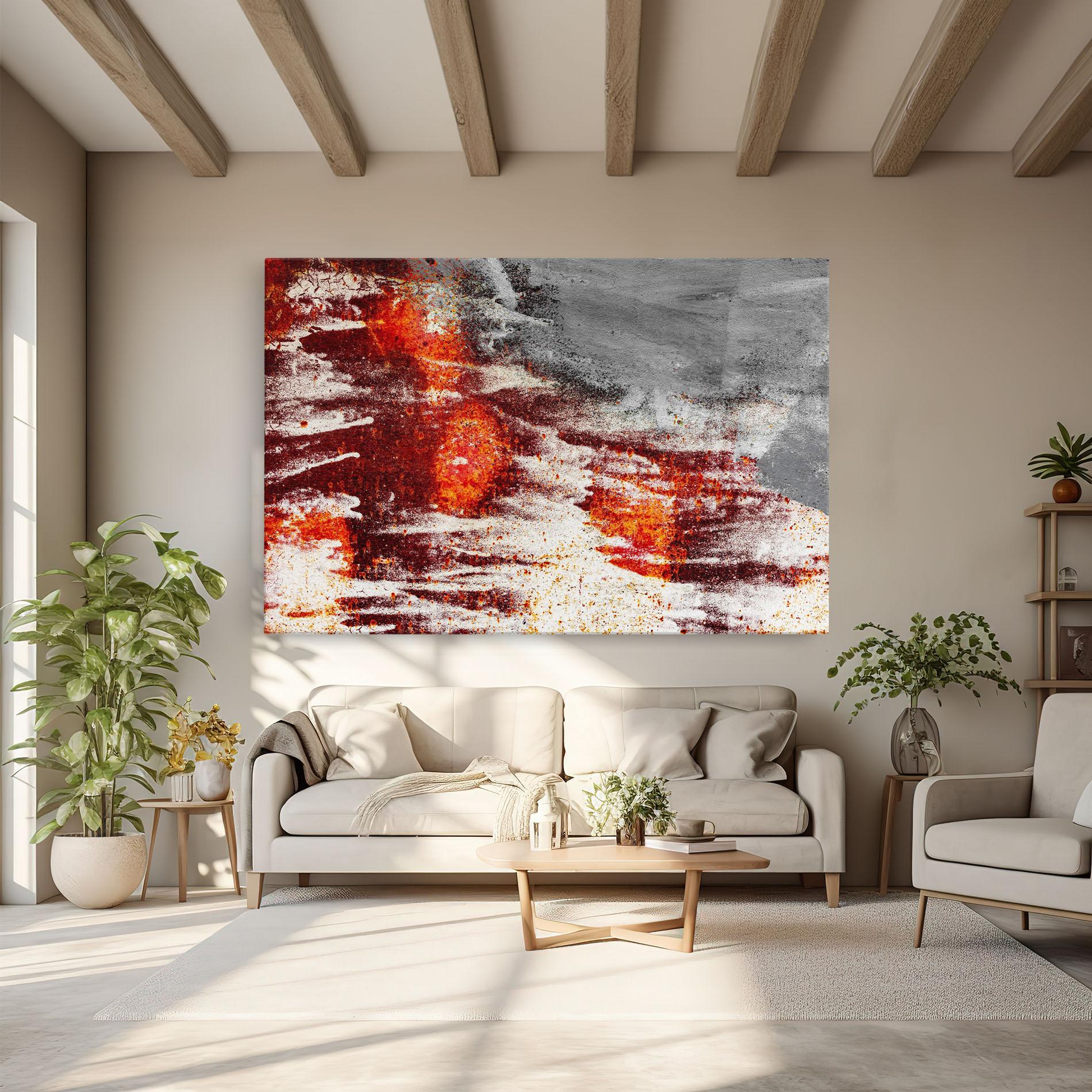 Vászonkép Burning Sign mockup 6