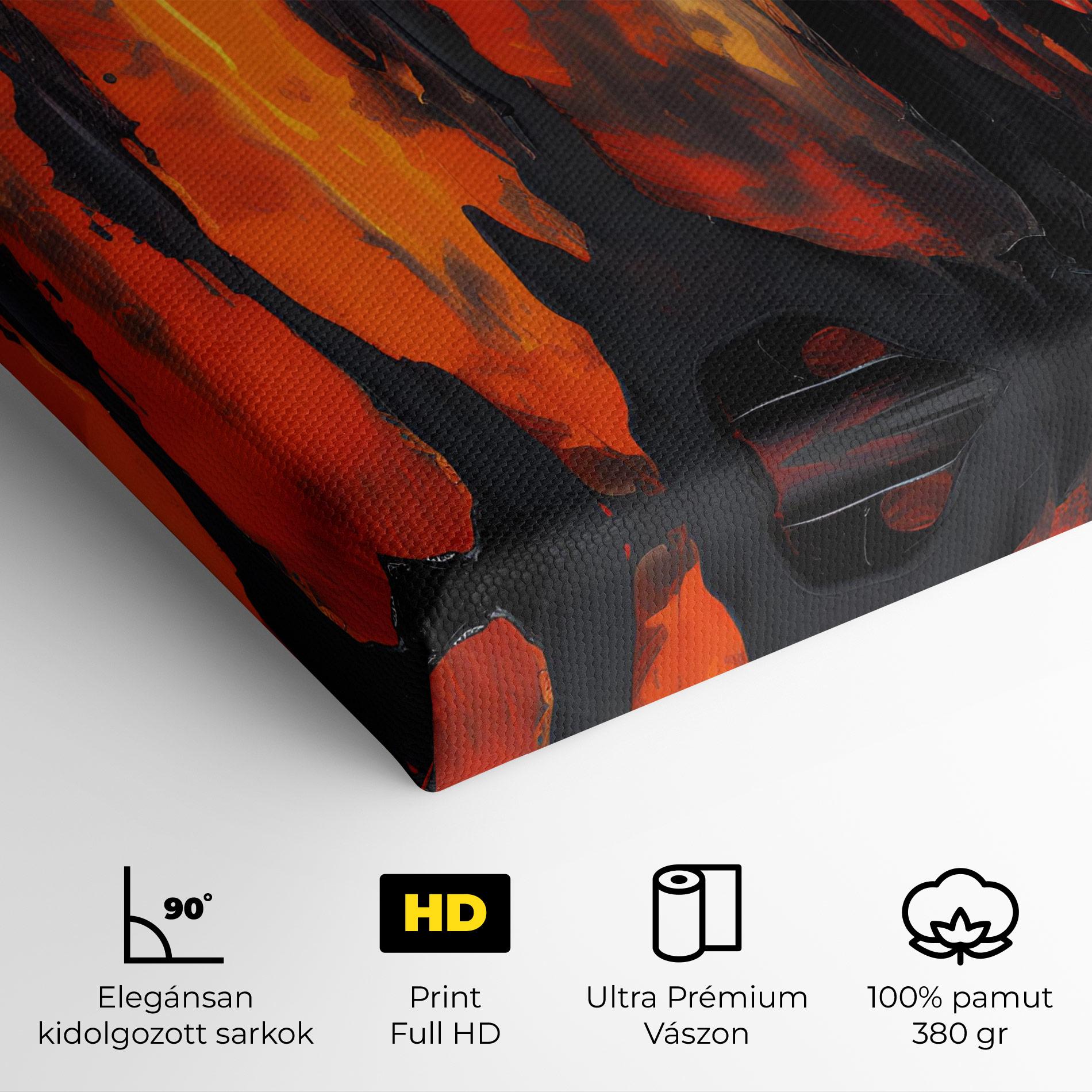 Vászonkép Abstract Fire Art mockup 4