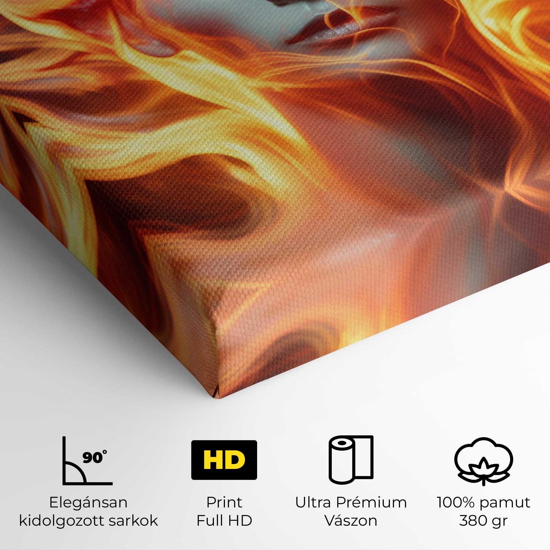 Vászonkép Fire Hair mockup 4