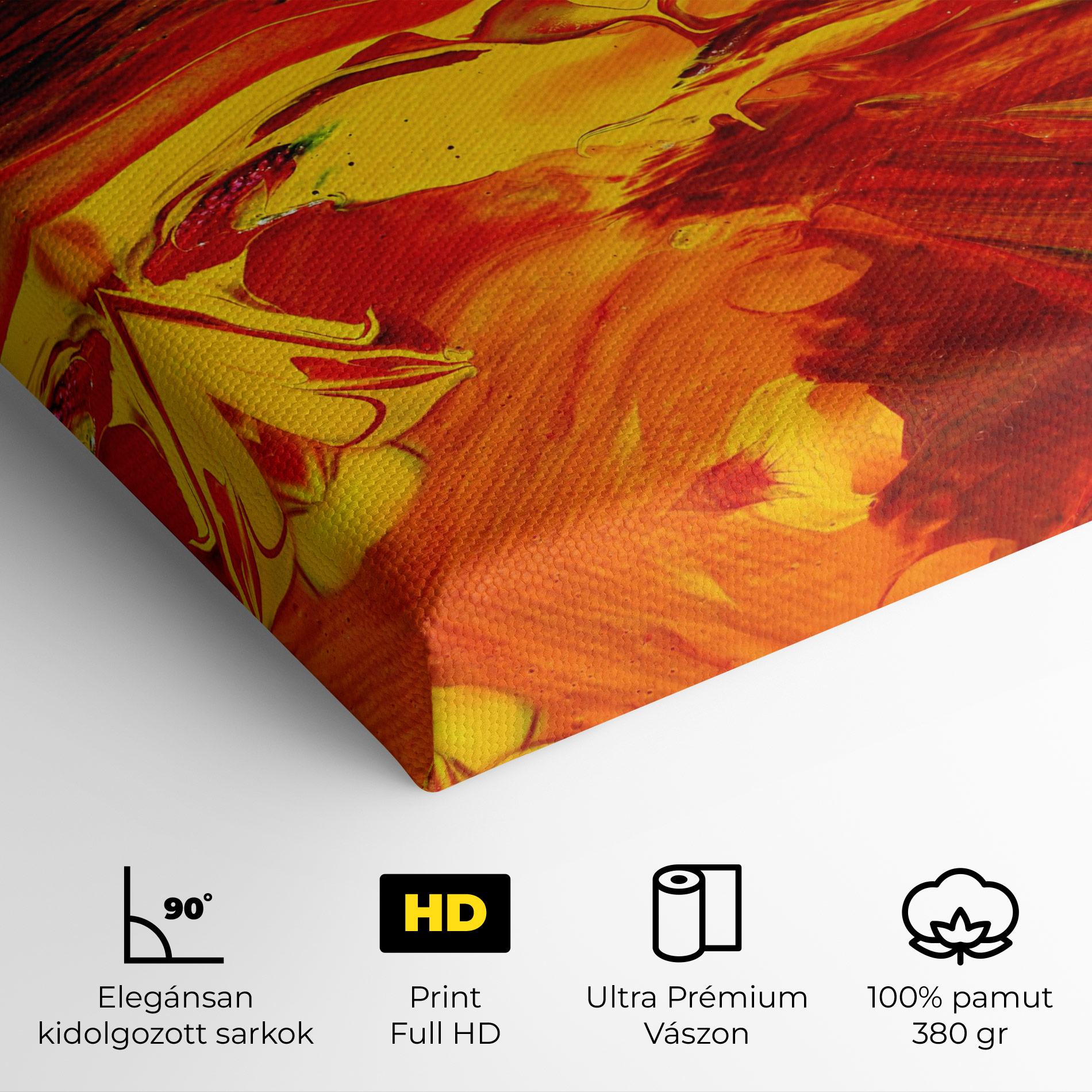 Vászonkép Fire Painting mockup 4