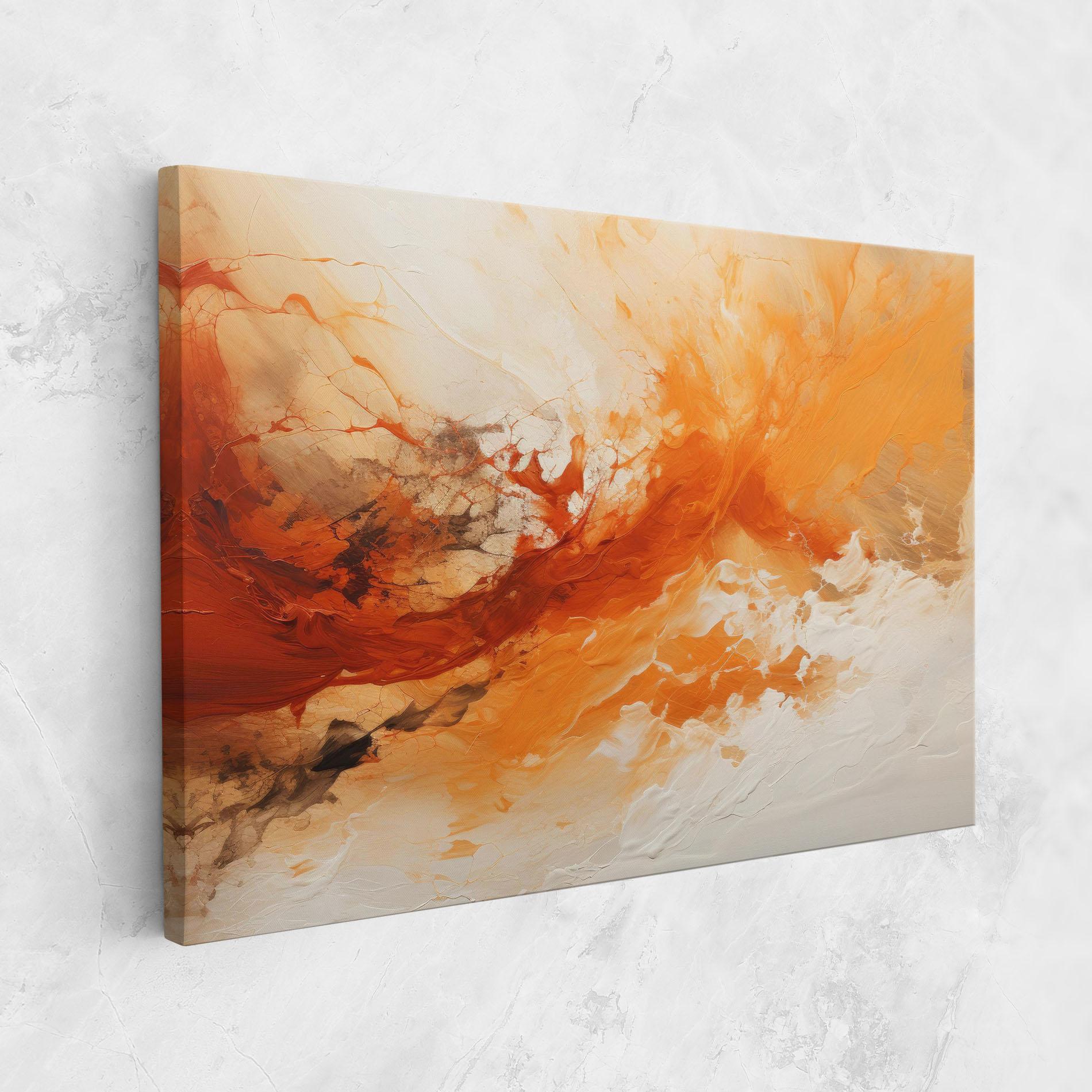 Vászonkép Abstract Fire Painting mockup 1