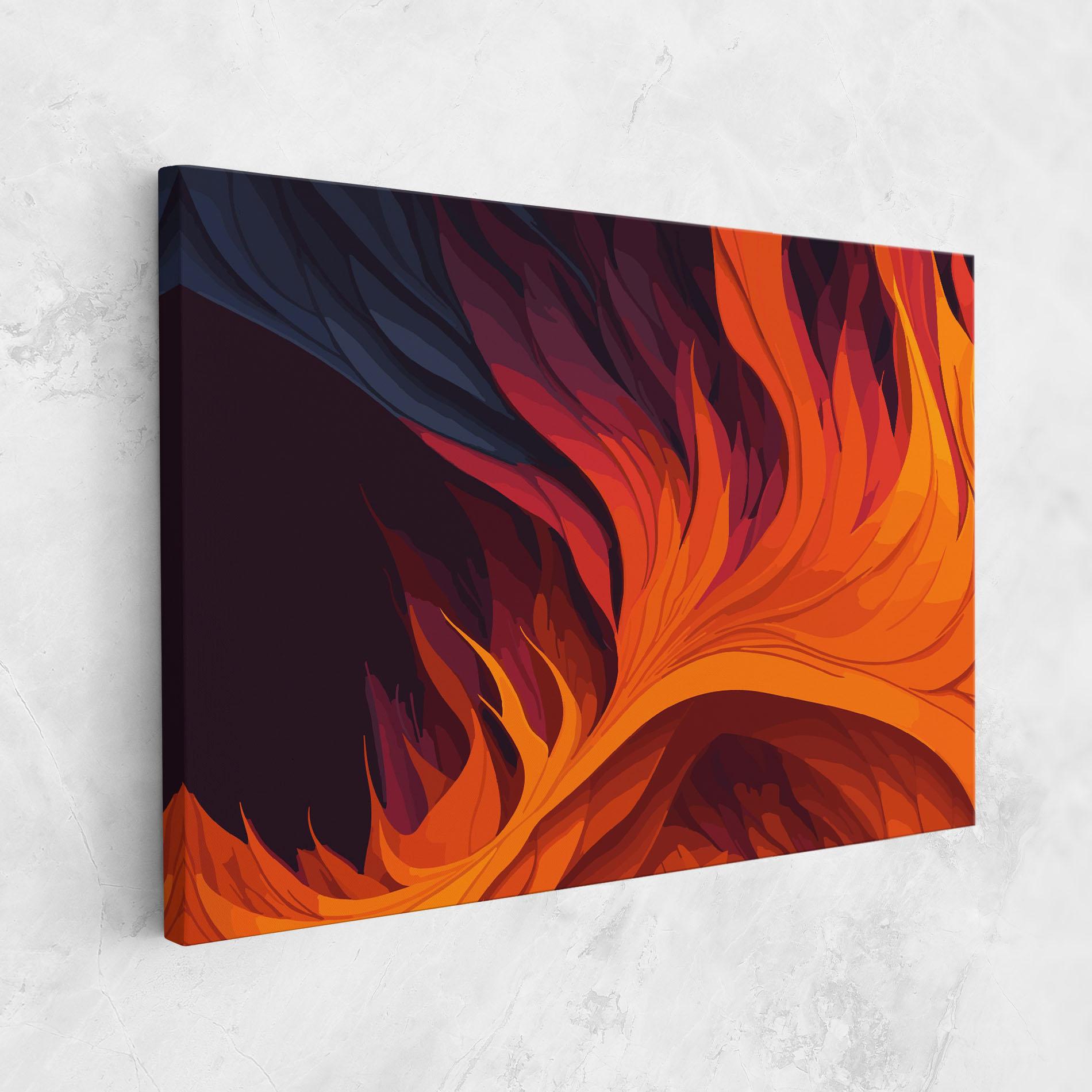 Vászonkép Artistic Fire mockup 1