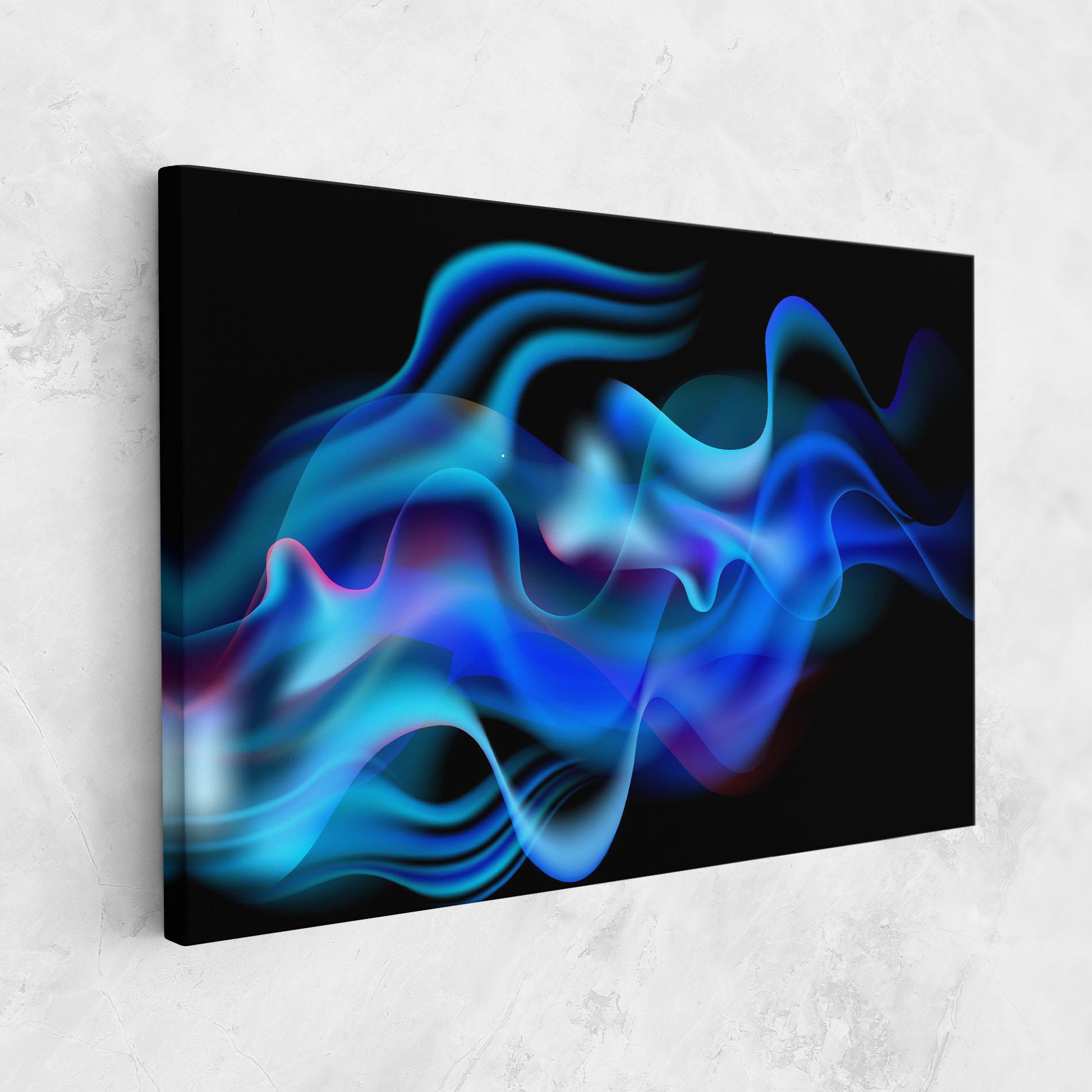 Vászonkép Blue Fire mockup 1