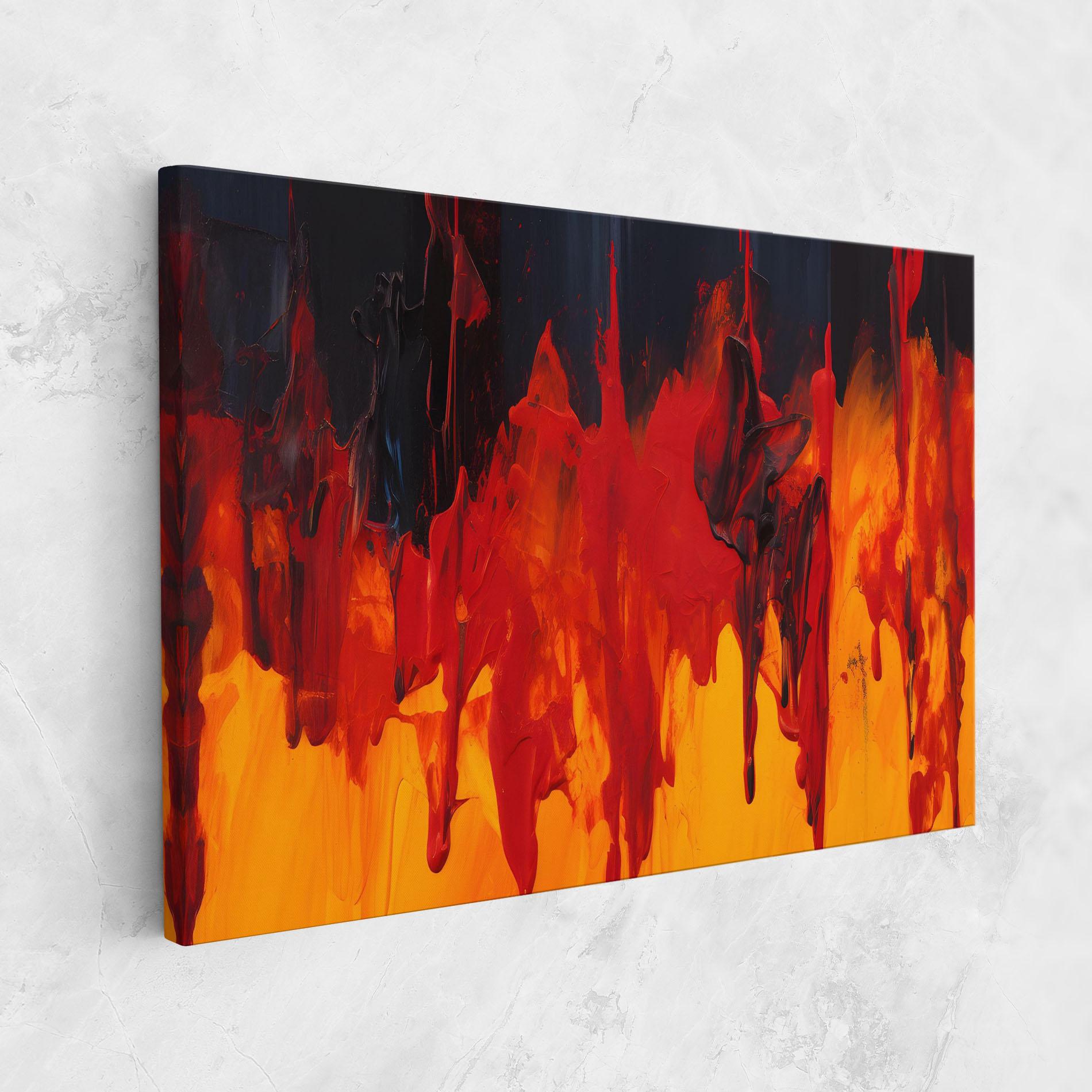 Vászonkép Colorful Fire Art mockup 1