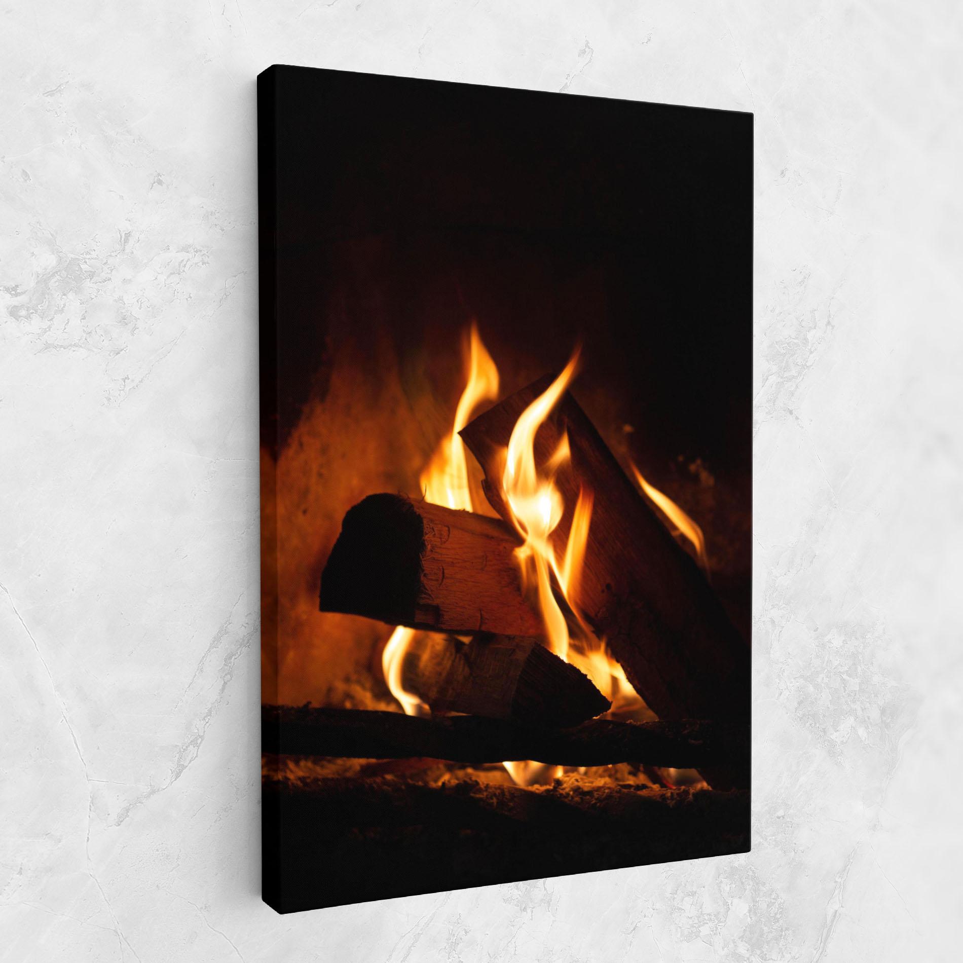 Vászonkép Fire Wood View mockup 1