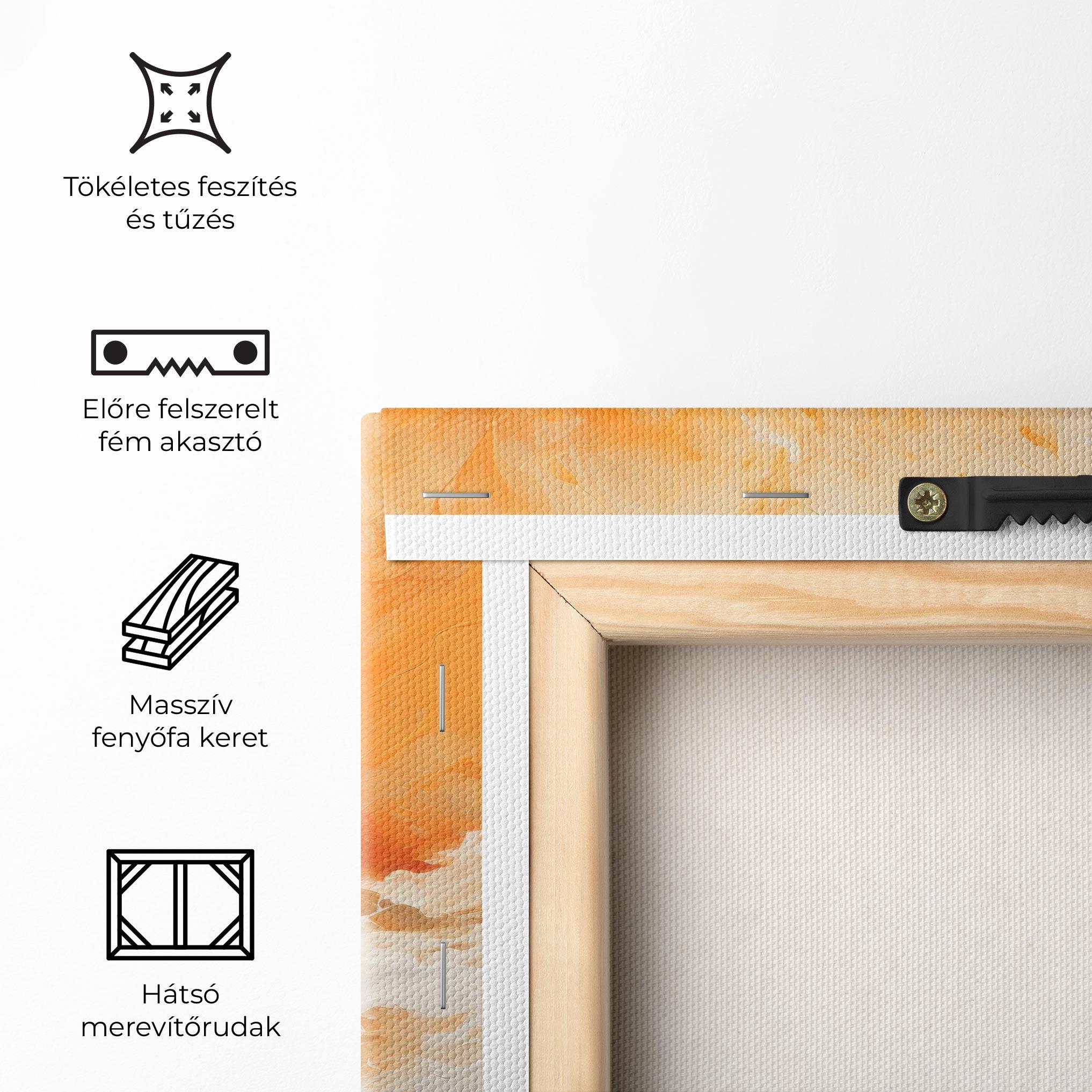 Vászonkép Abstract Fire Painting mockup 5