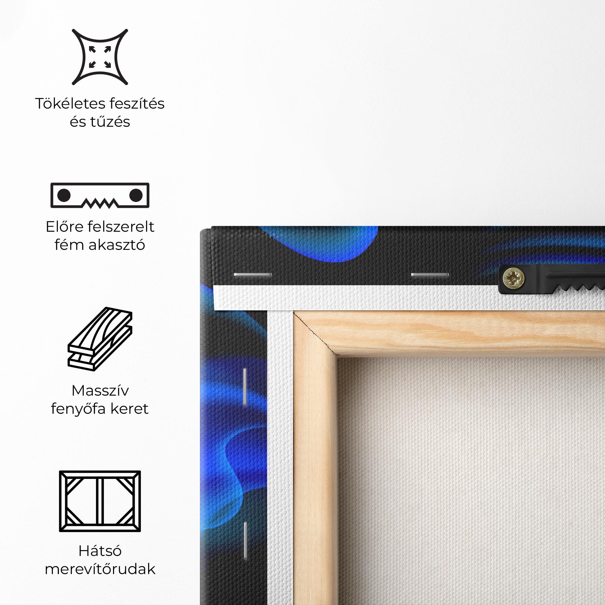Vászonkép Blue Fire mockup 5