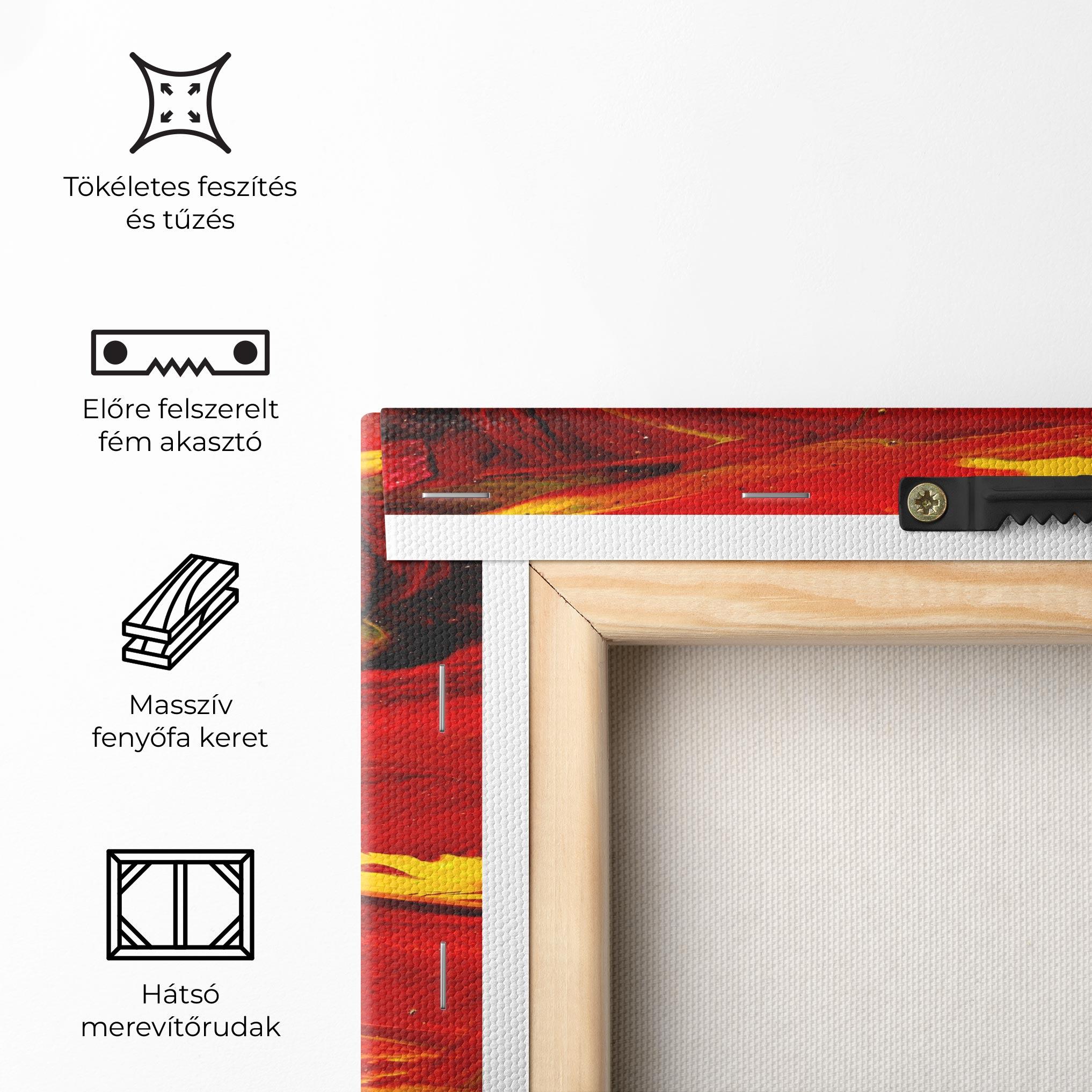 Vászonkép Fire Painting mockup 5