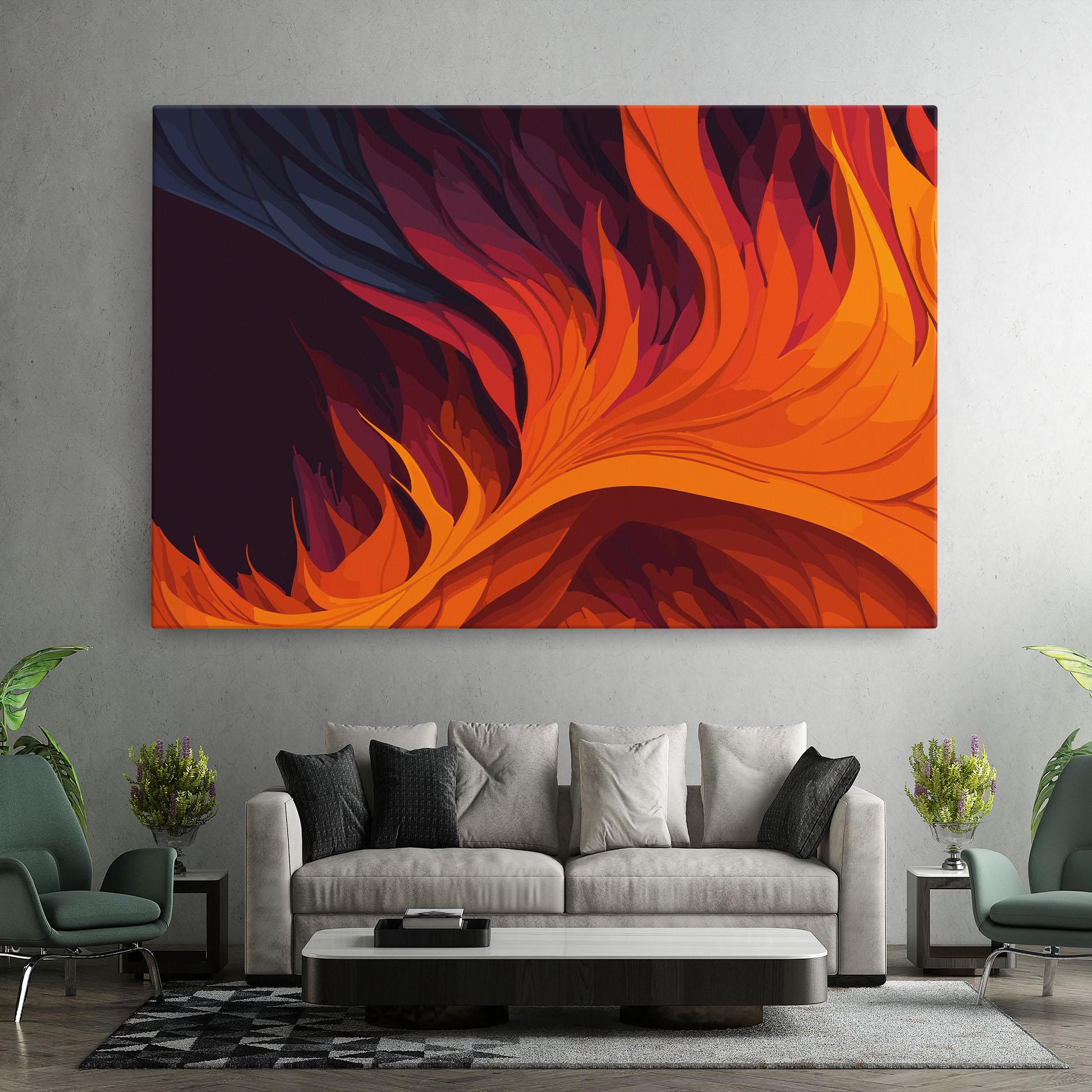 Vászonkép Artistic Fire mockup 7