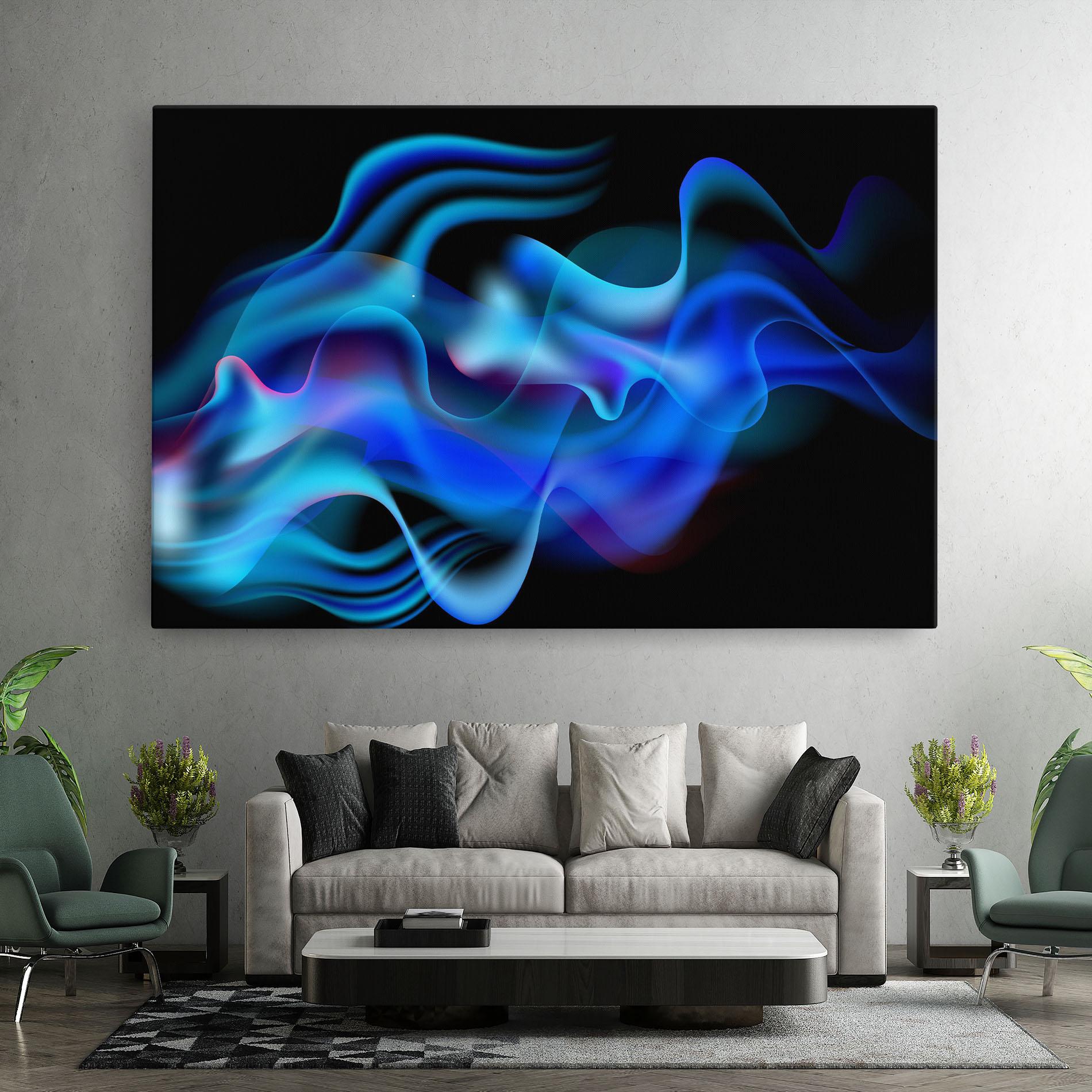 Vászonkép Blue Fire mockup 7