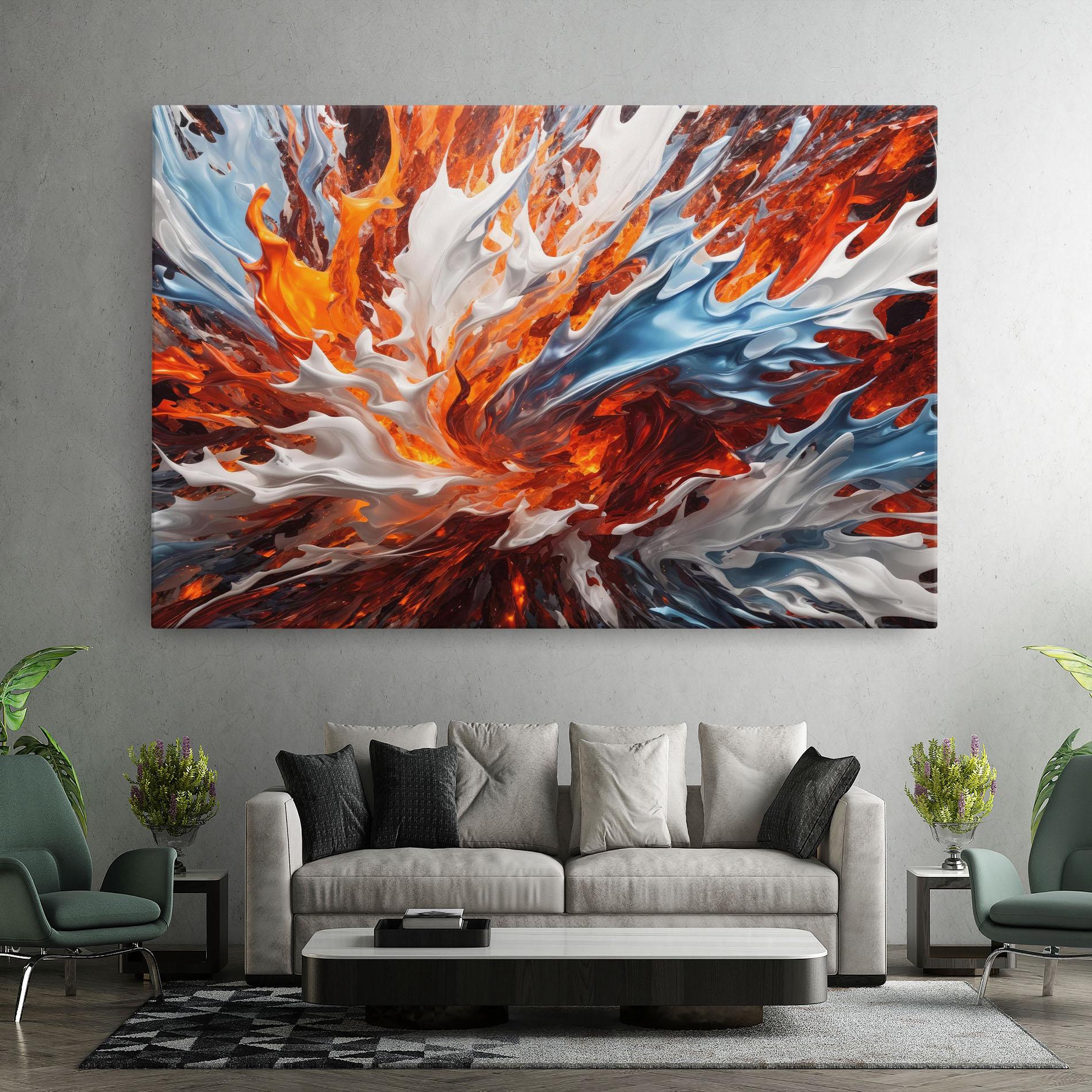 Vászonkép Flame Rase mockup 7