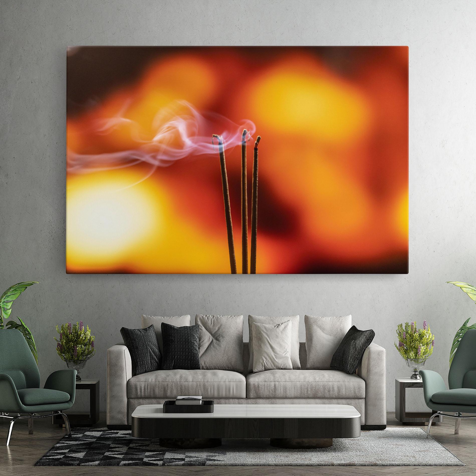 Vászonkép Sticks Burning mockup 7