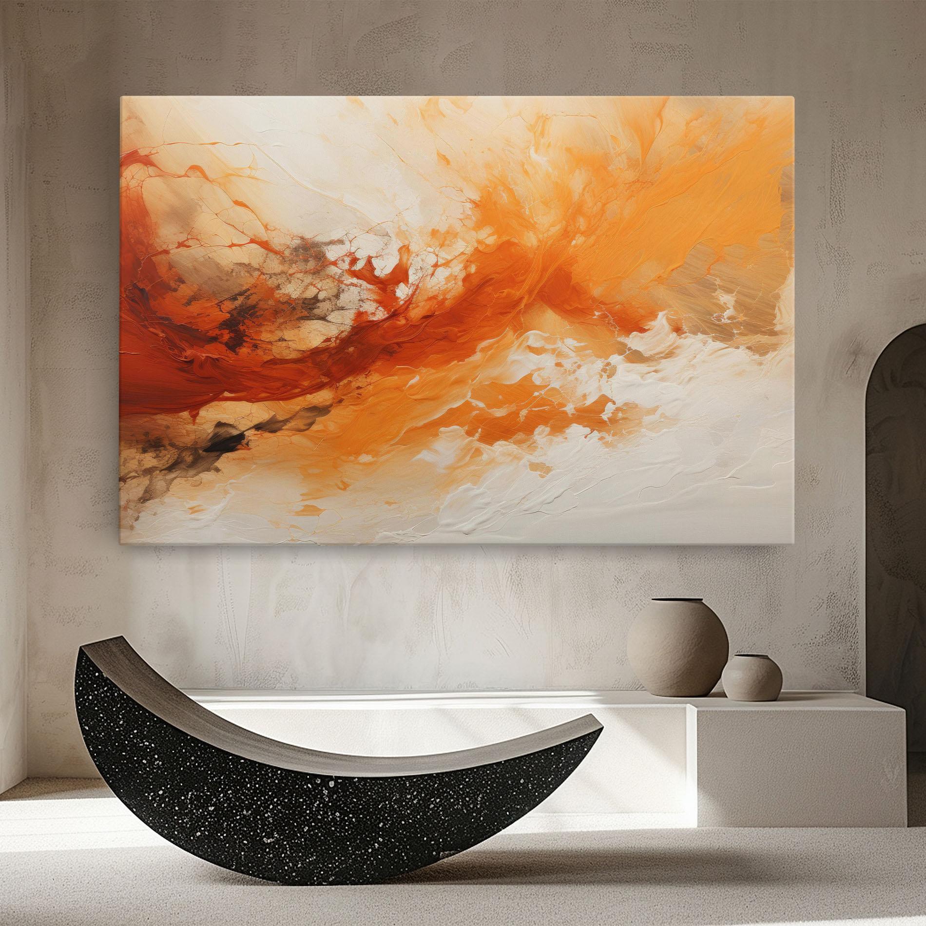 Vászonkép Abstract Fire Painting mockup 8