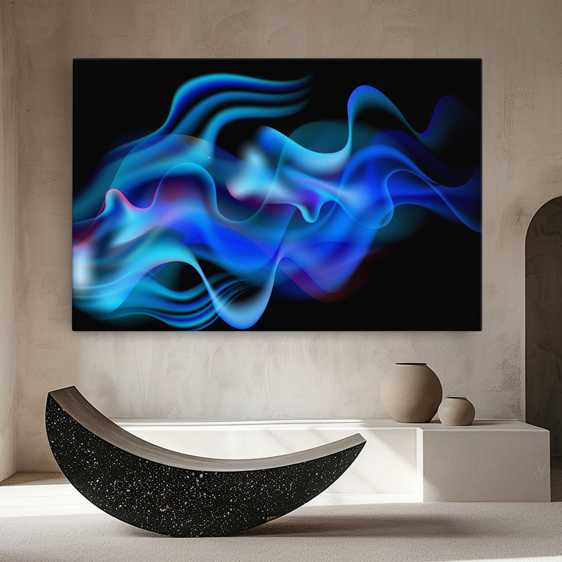 Vászonkép Blue Fire mockup 8