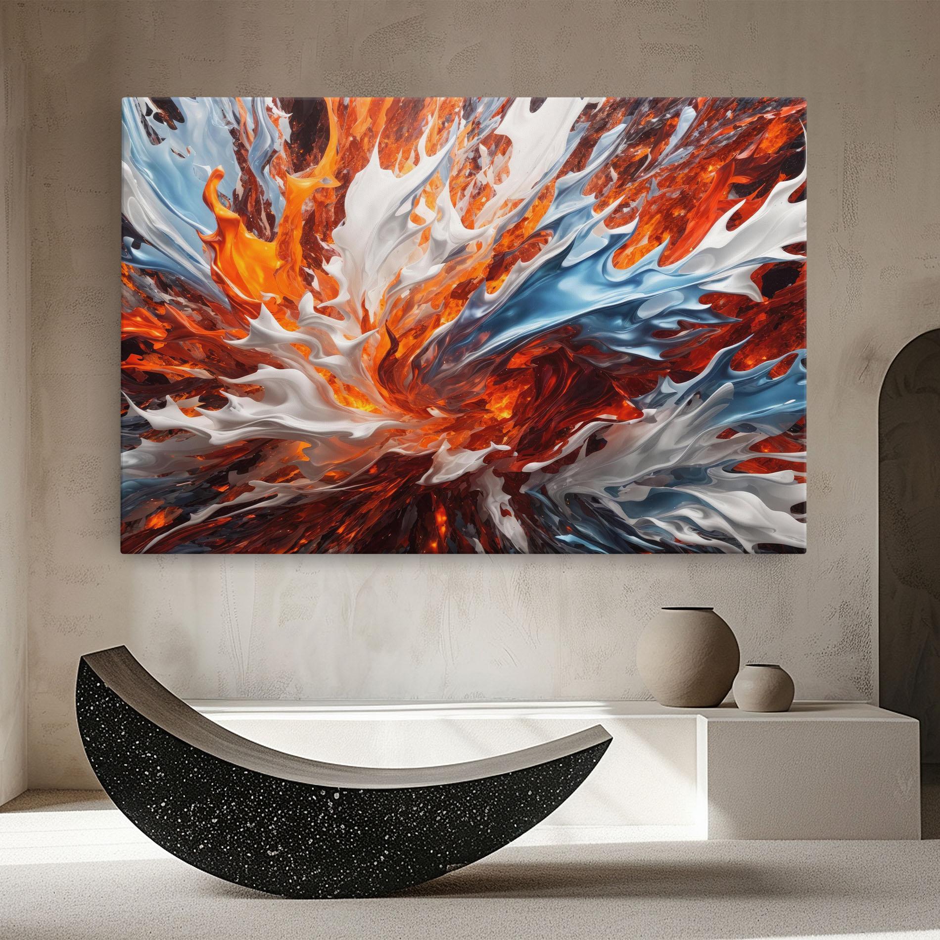 Vászonkép Flame Rase mockup 8