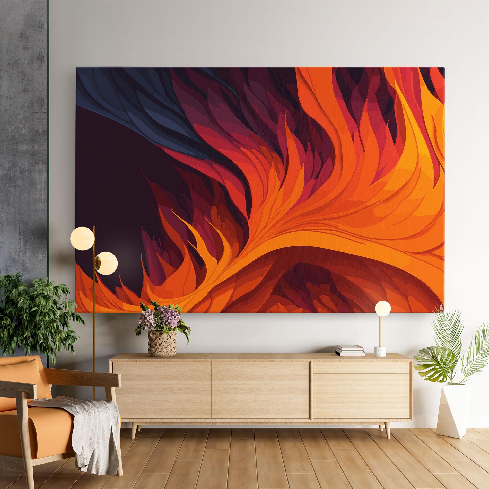 Vászonkép Artistic Fire mockup 9